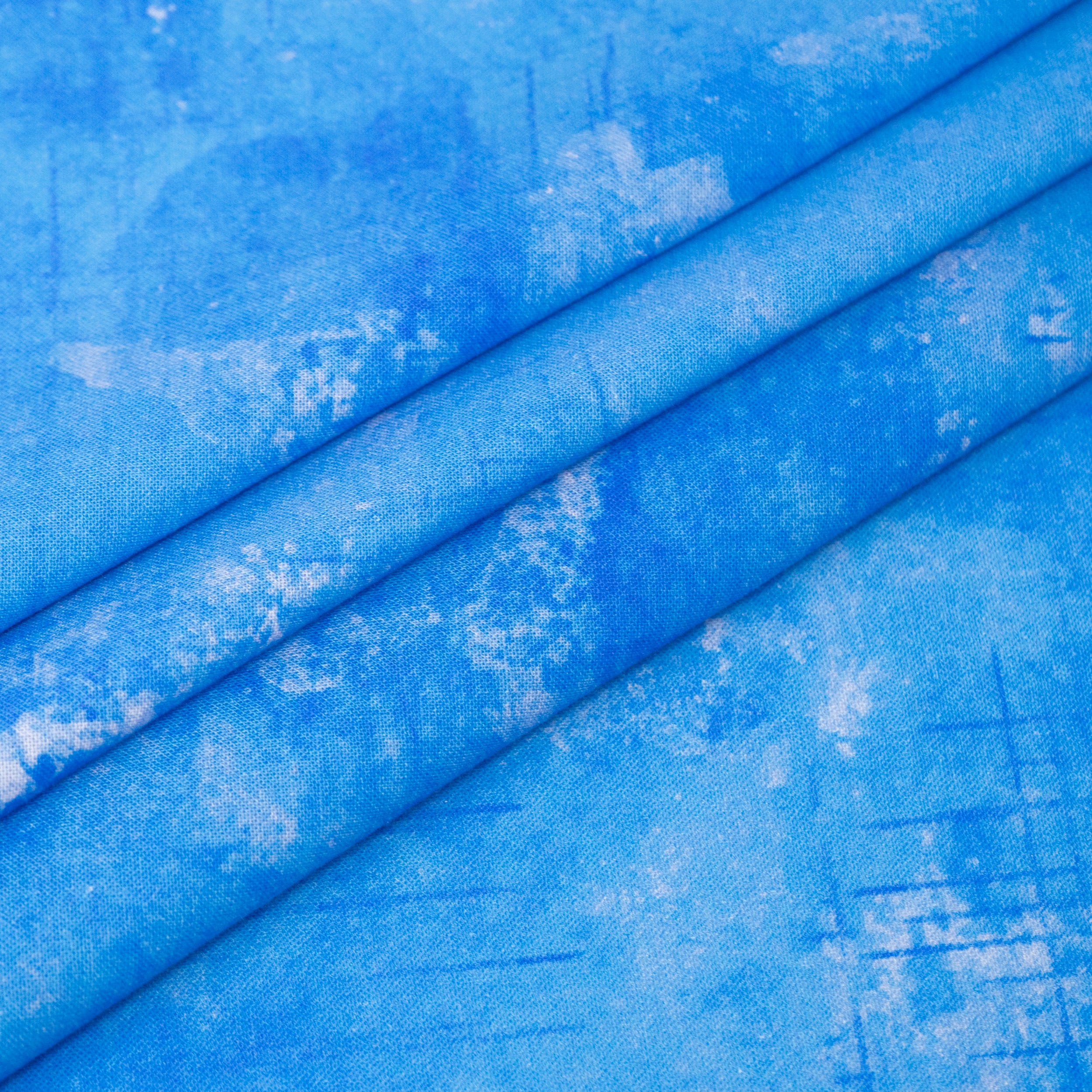 Roc-Lon 108" Tone On Tone Blue Cotton Fabric