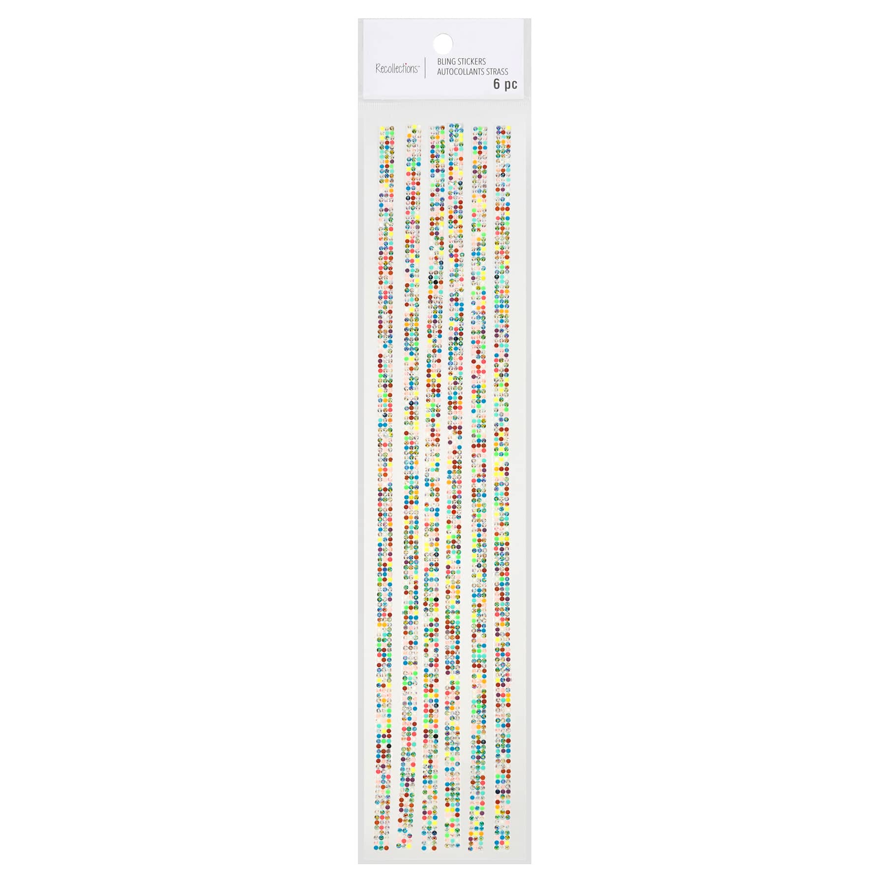 12 Packs: 6ct. (72 total) Multicolored Micro Gem Strips by Recollections™