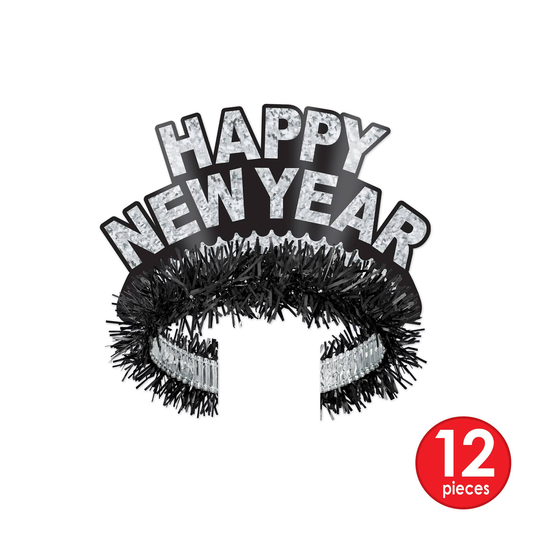Beistle Black & Silver New Year Legacy Party Favor Kit for 25