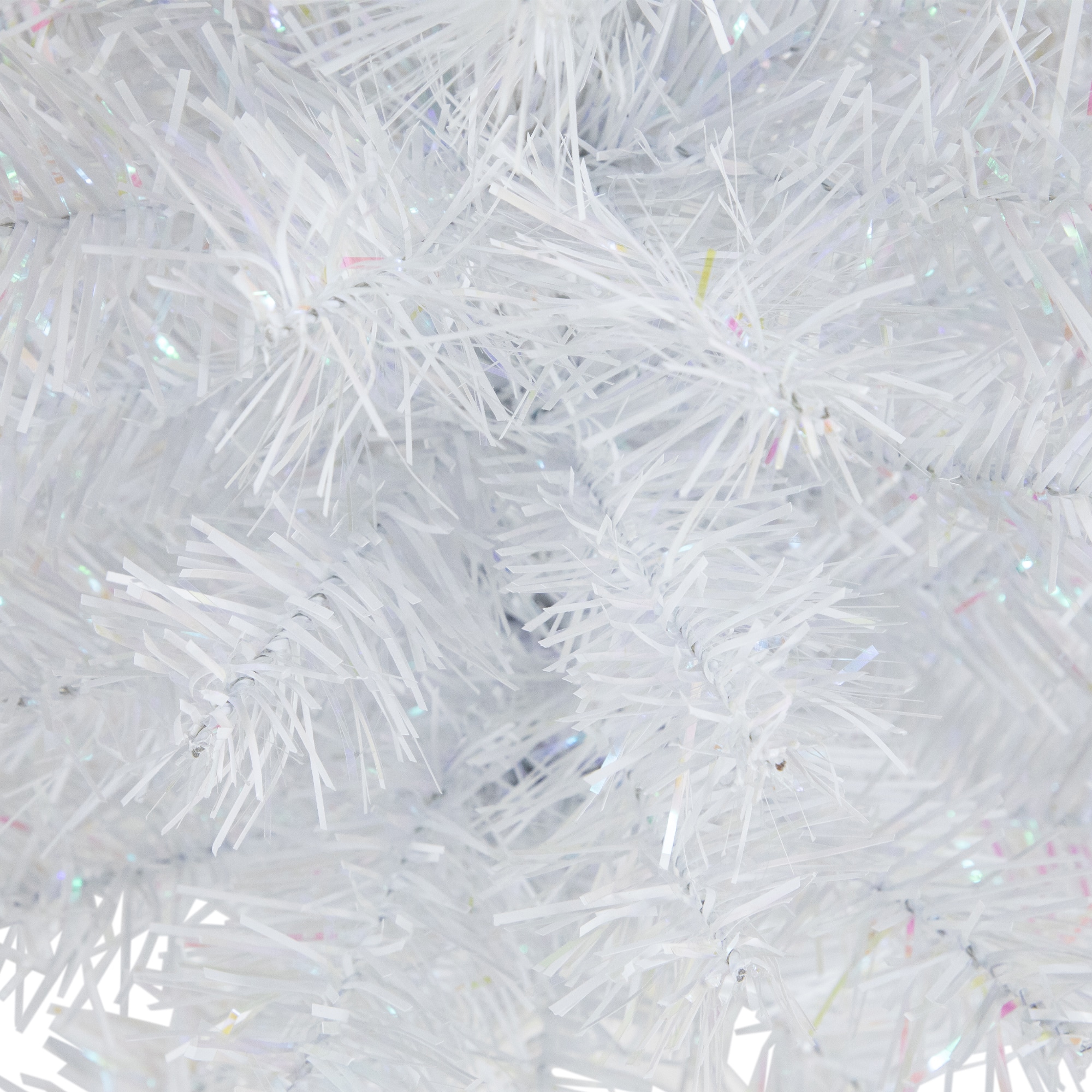 18" Unlit White Iridescent Spruce Artificial Christmas Tree