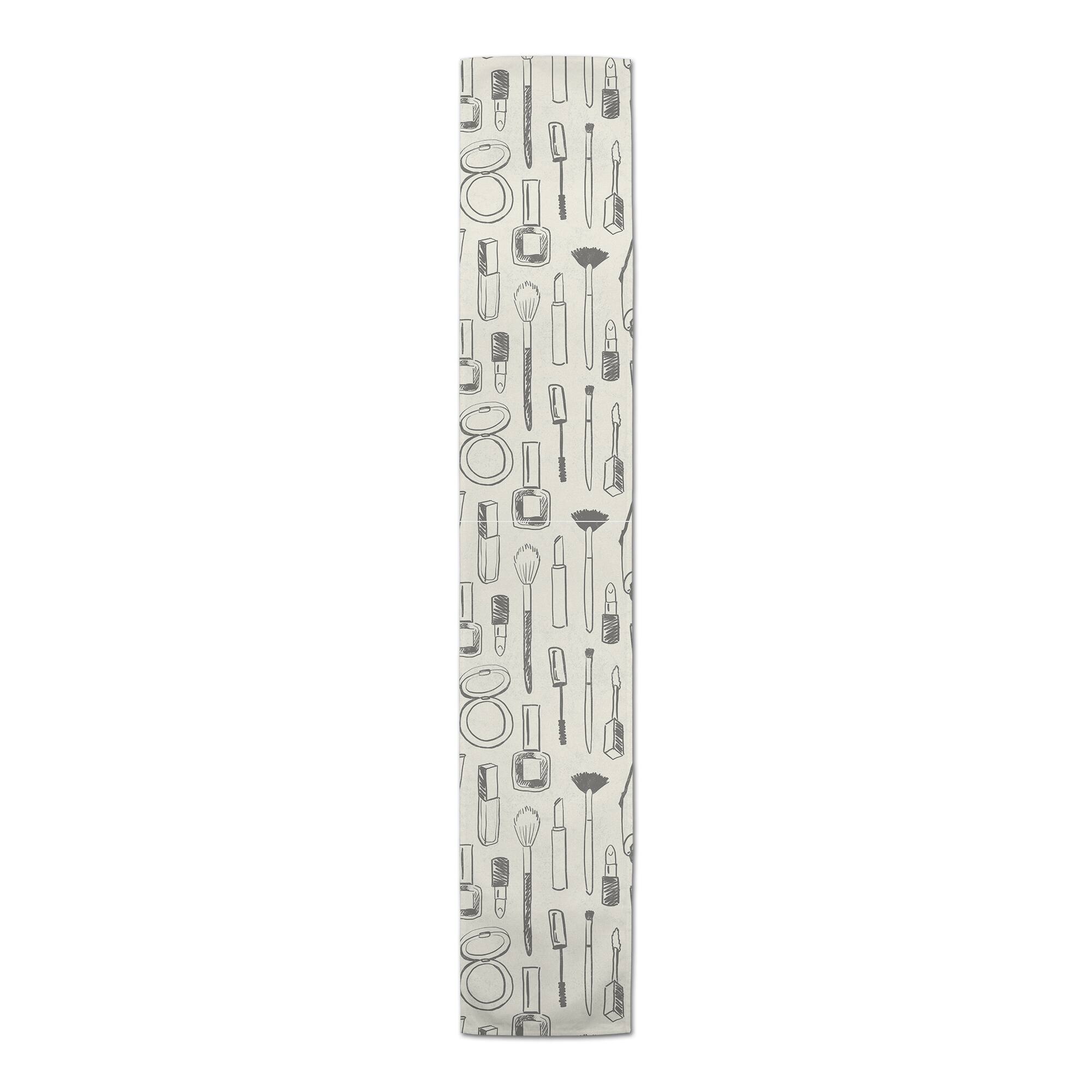 90" Makeup Icons Cotton Twill Runner