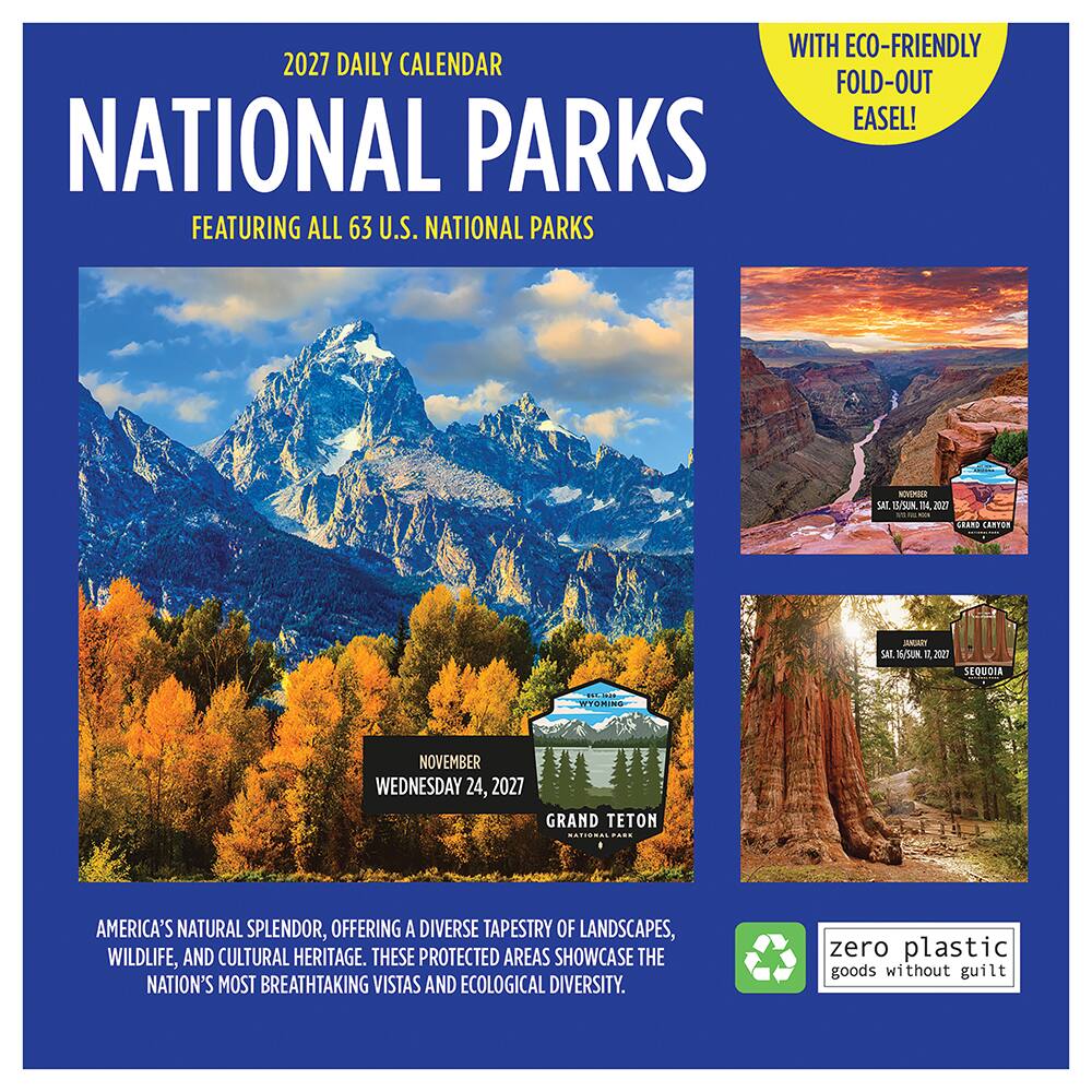 2027 365 National Parks Daily Desktop Calendar