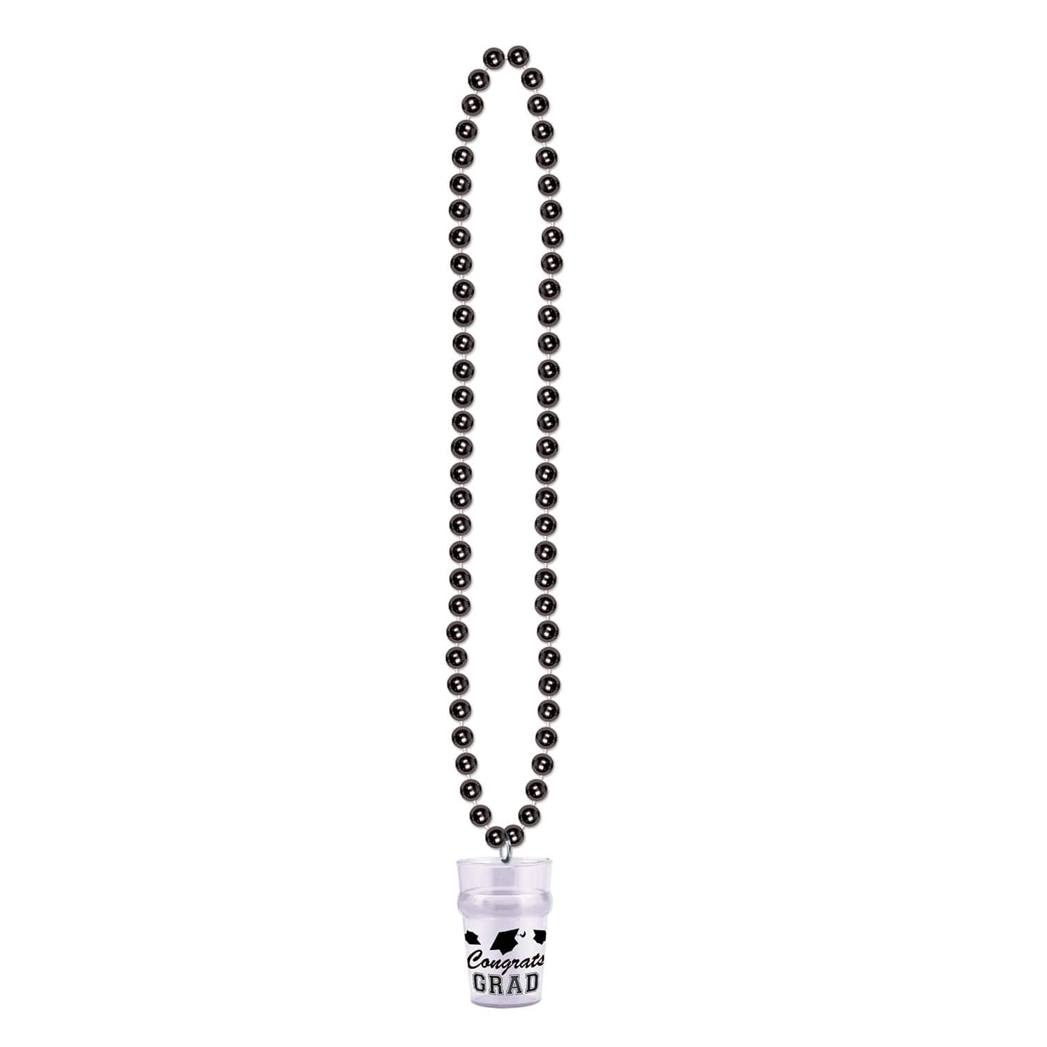 Beistle Grad Beads with Glass, 3ct. in Black | 33" | Michaels®