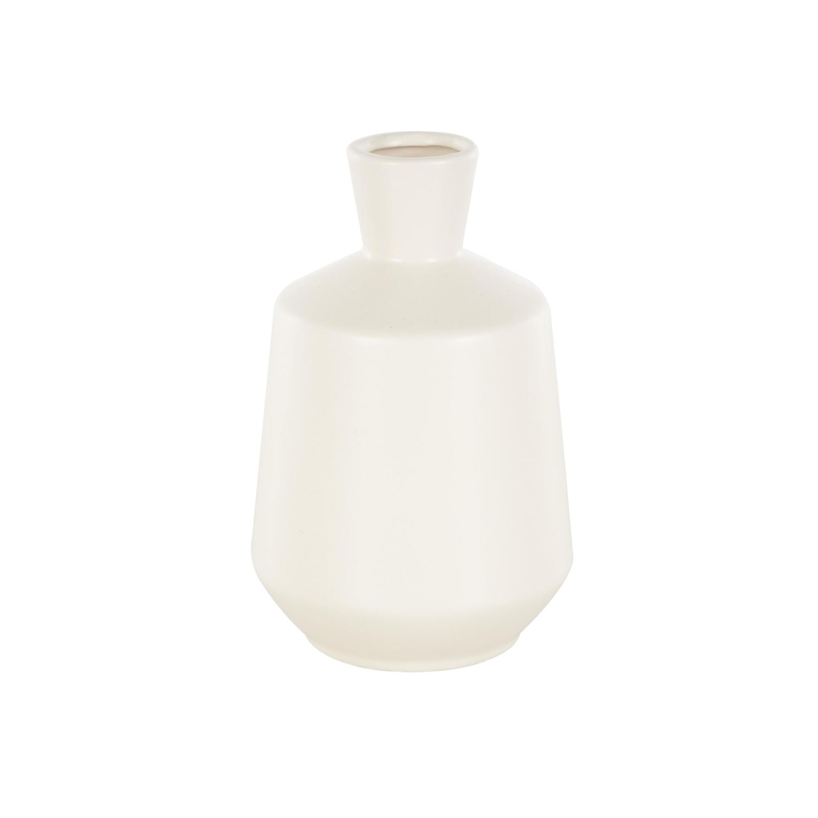 7.5" Cream Ceramic Minimalistic Vase