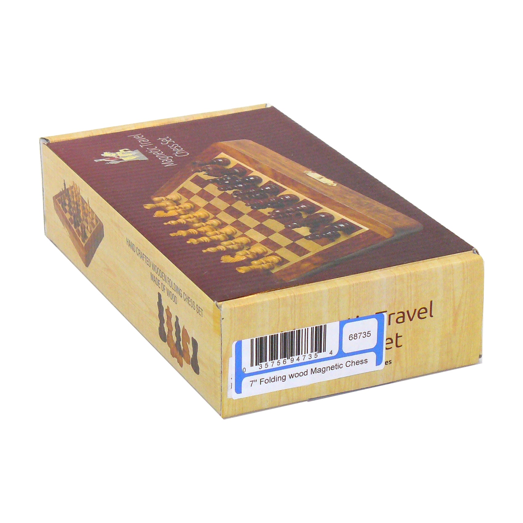 Magnetic Wooden Folding Travel Chess Set