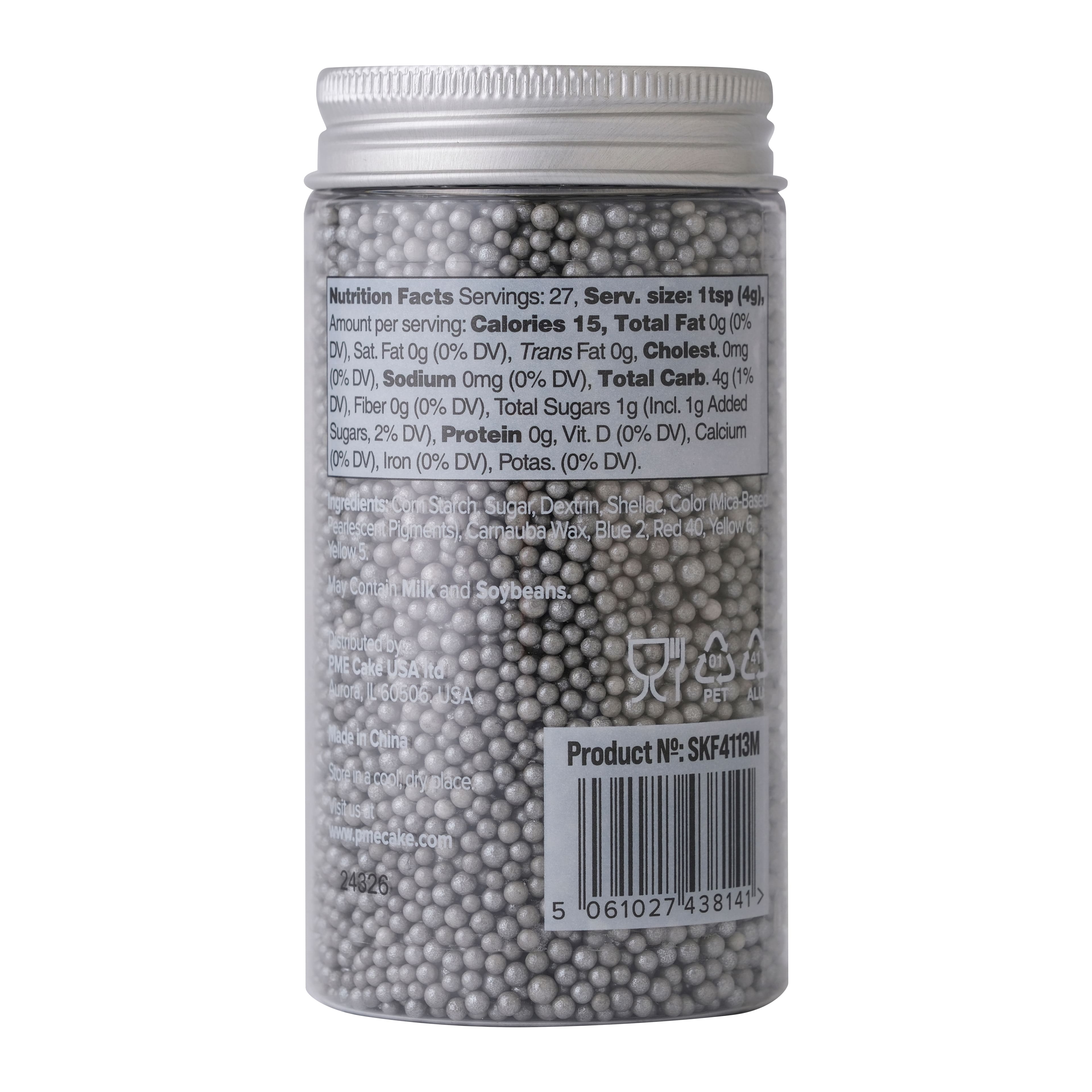 PME Cake Sweet Street® 3.8oz. Nonpareils Sprinkles