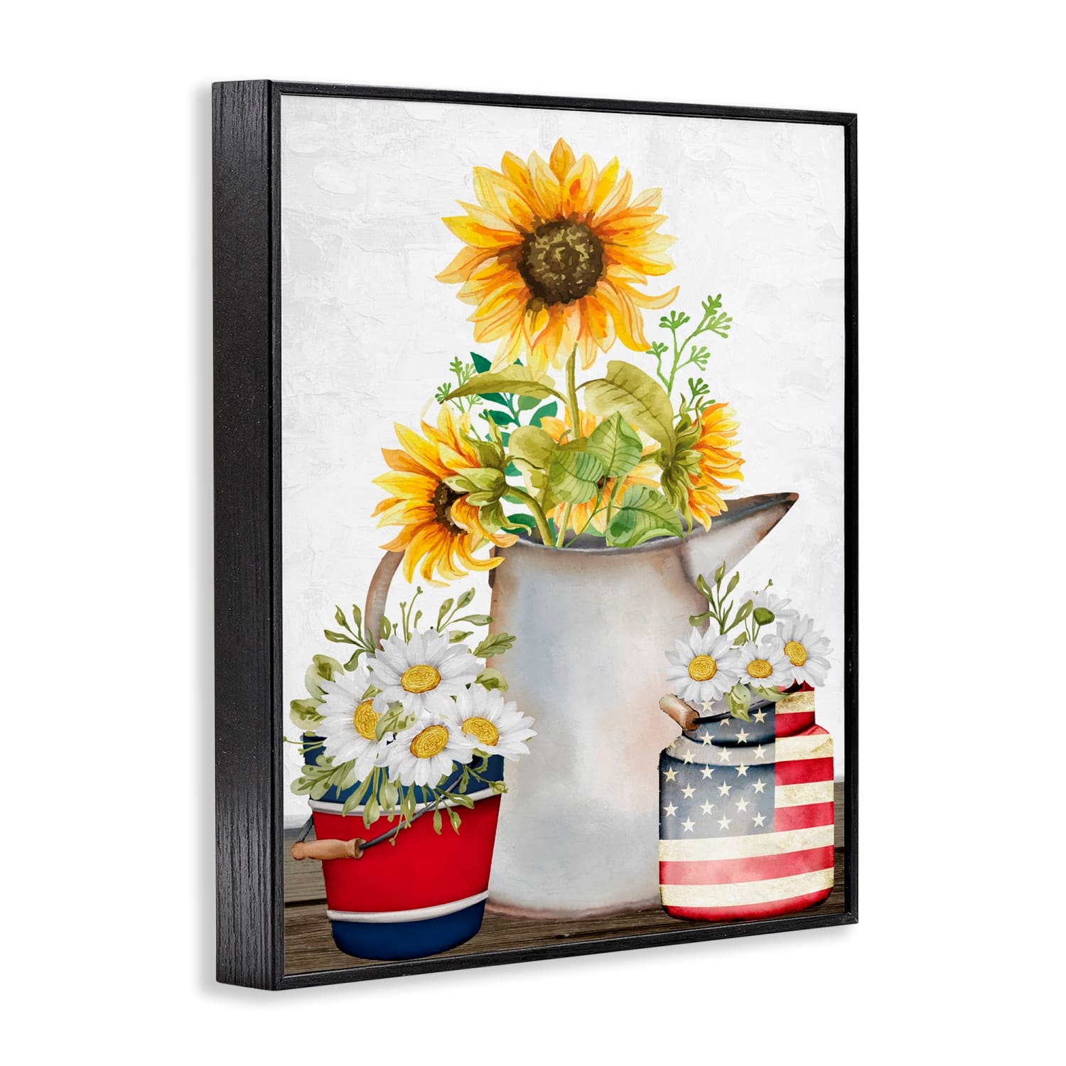 Stupell Industries Americana Flower Bouquets Framed Giclee Art