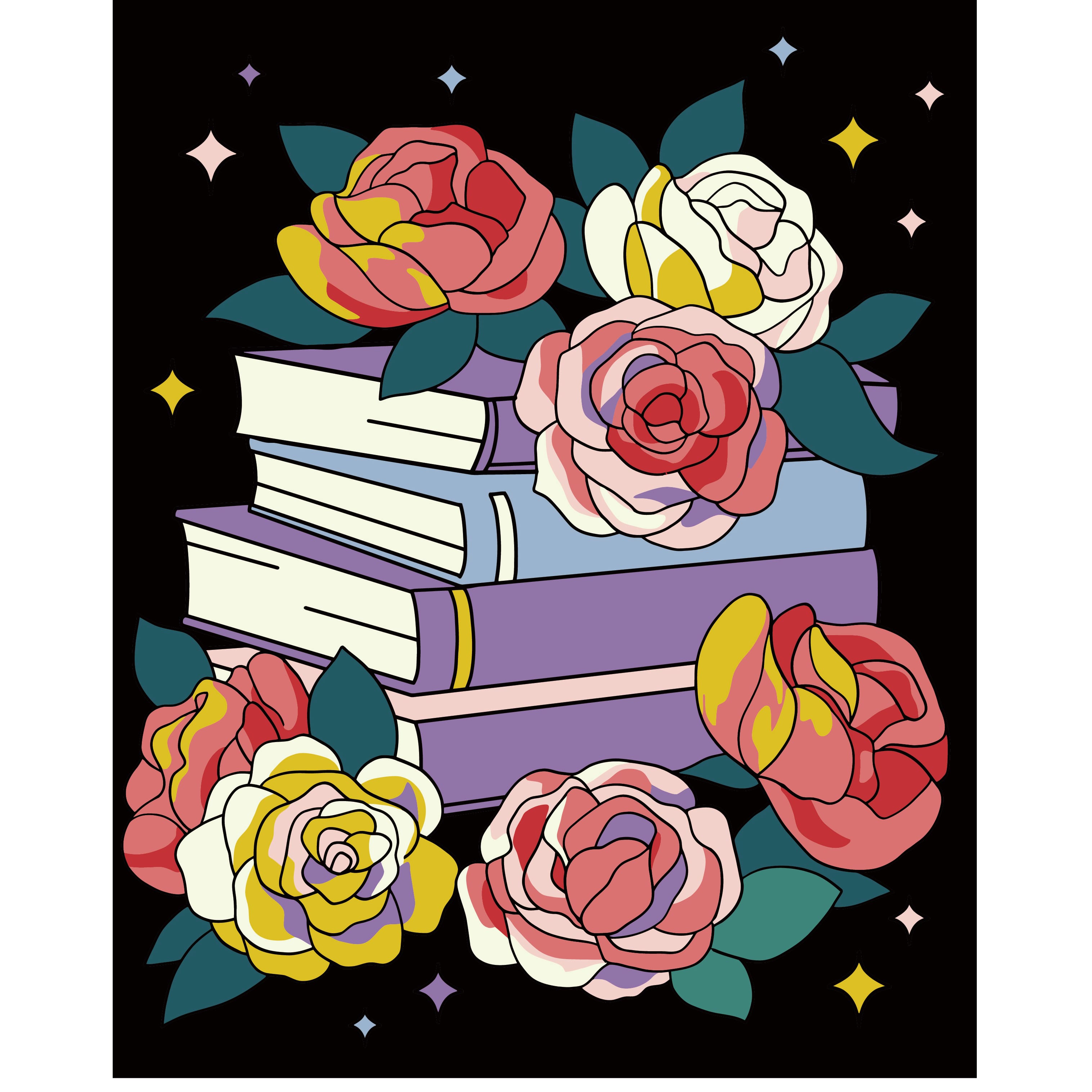 Starlight Floral Paint Marker-by-Number Kit by Artist's Loft®