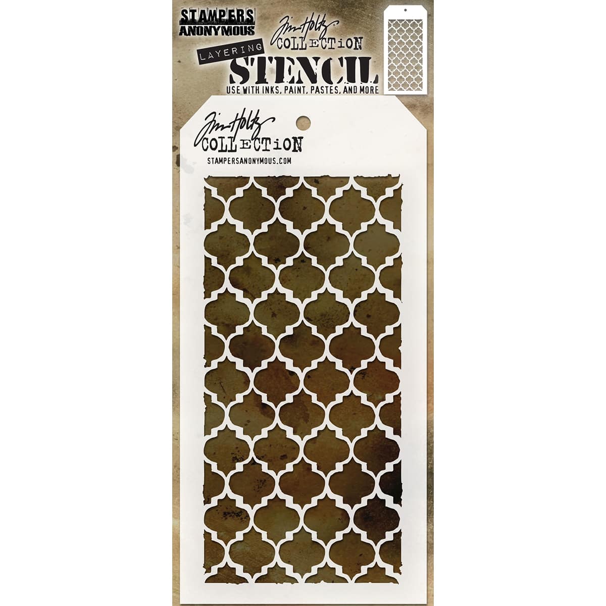 Stampers Anonymous Tim Holtz® Trellis Stencil, 4" x 8.5"