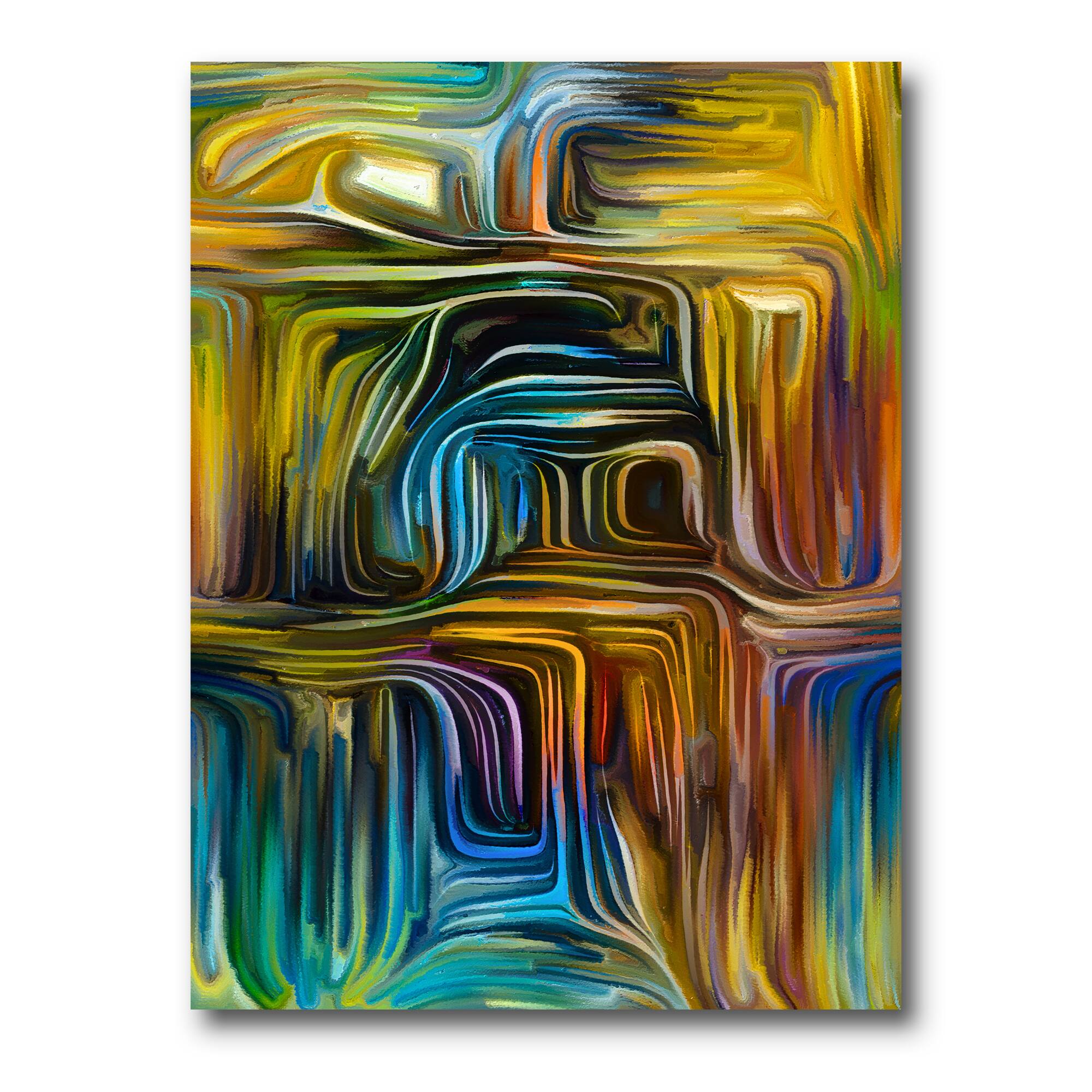 Designart - Colour Fusion IV - Modern Canvas Wall Art Print