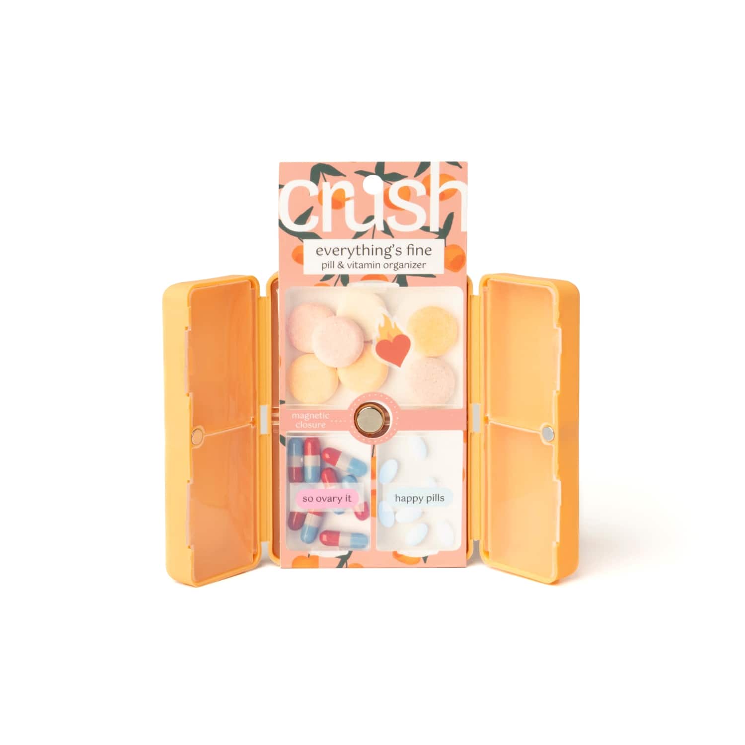 Assorted Crush™ Everything's Fine Pill & Vitamin Case, 1pc.