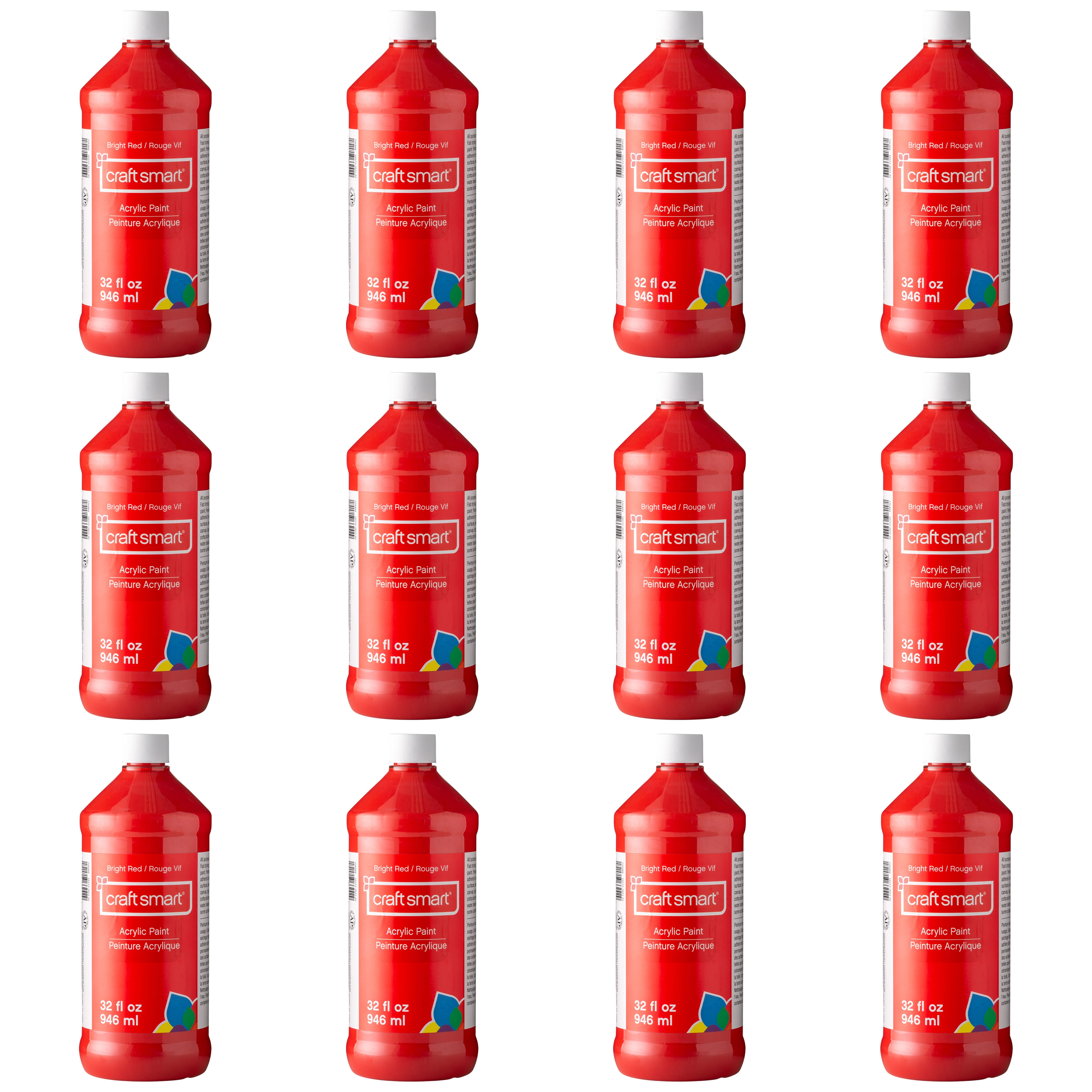 12 Pack: 32oz. Acrylic Paint by Craft Smart®