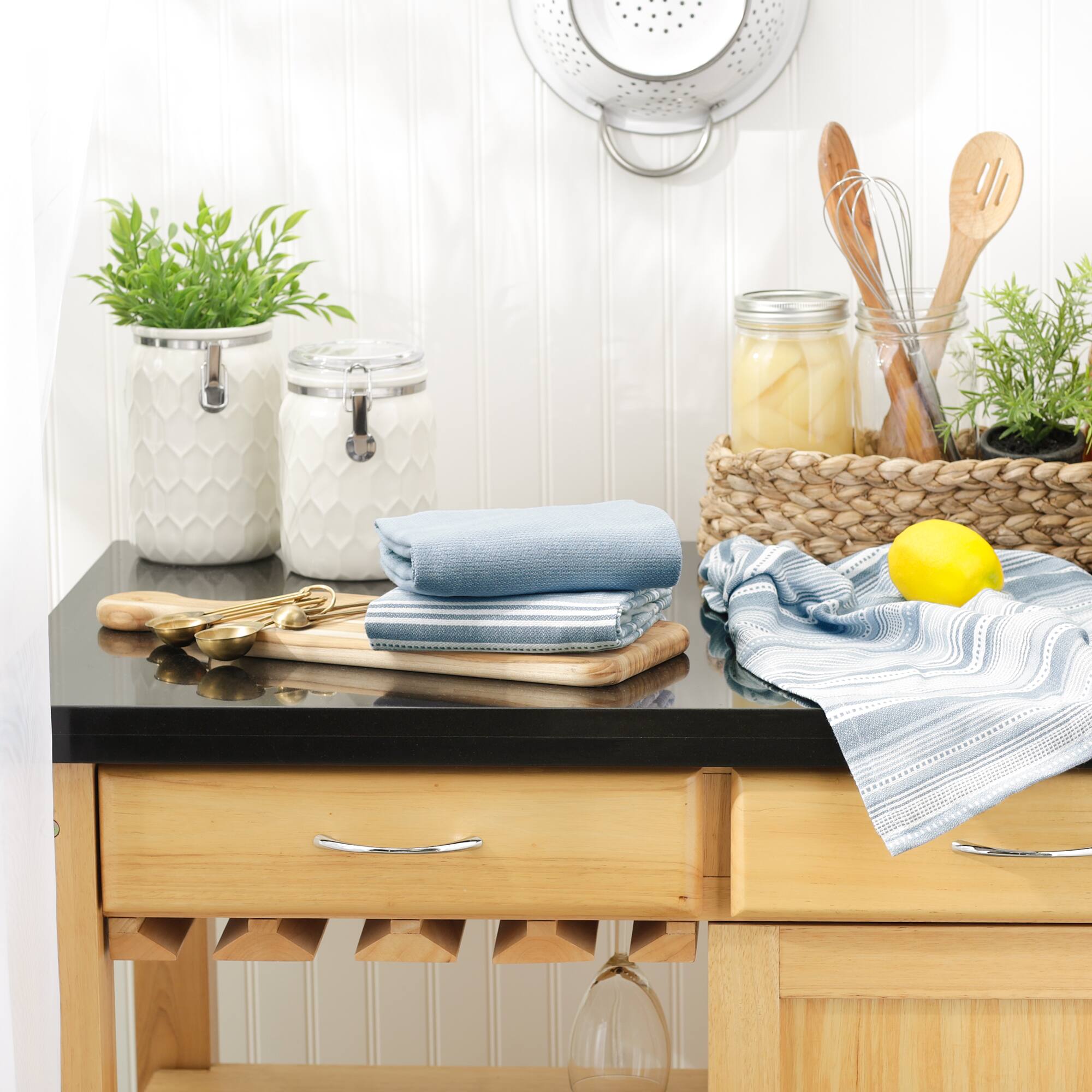 DII® Urban Stripe Dish Towels, 3ct.