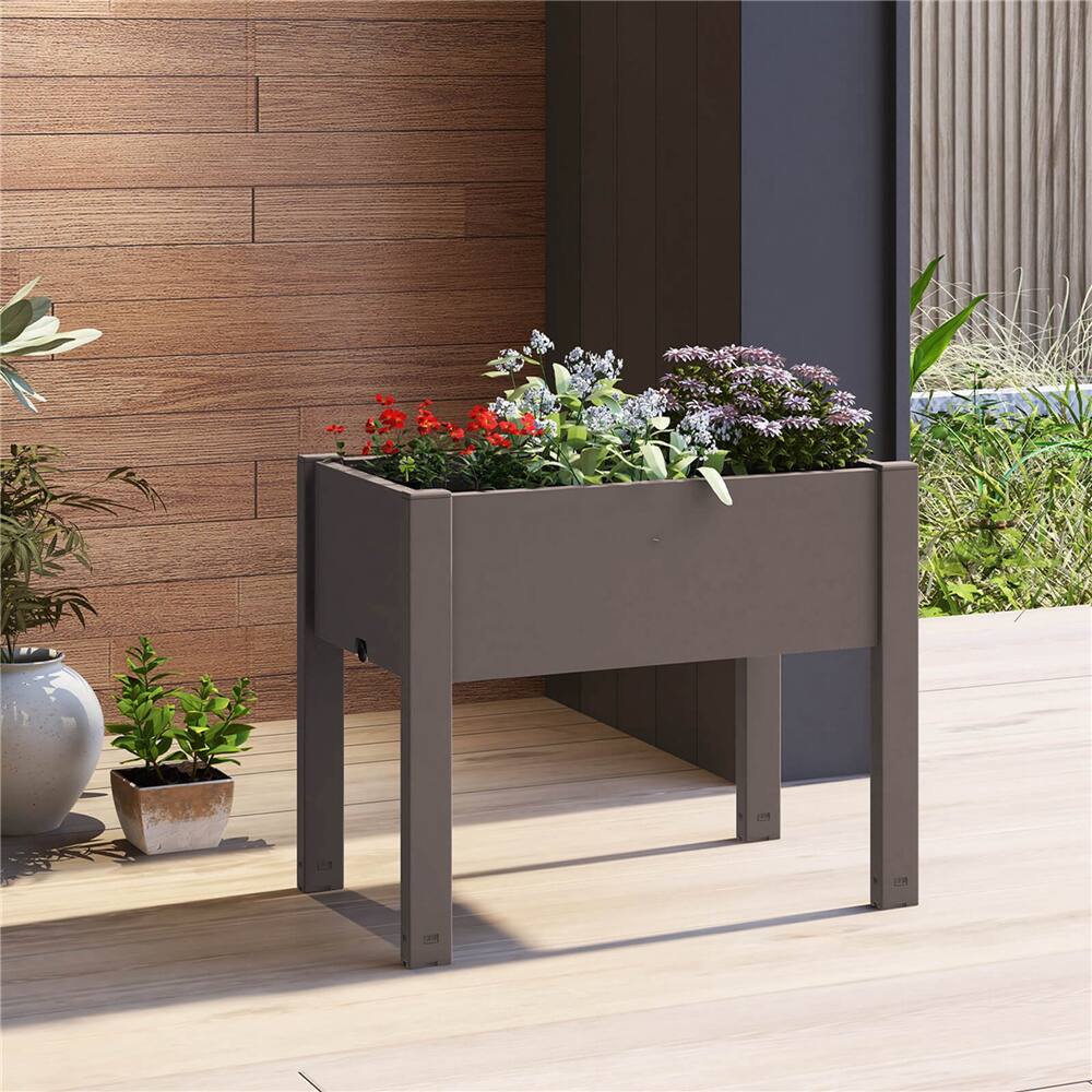 Costway 14gal. Raised Garden Bed with Water Level Indicator & Drainage Hole