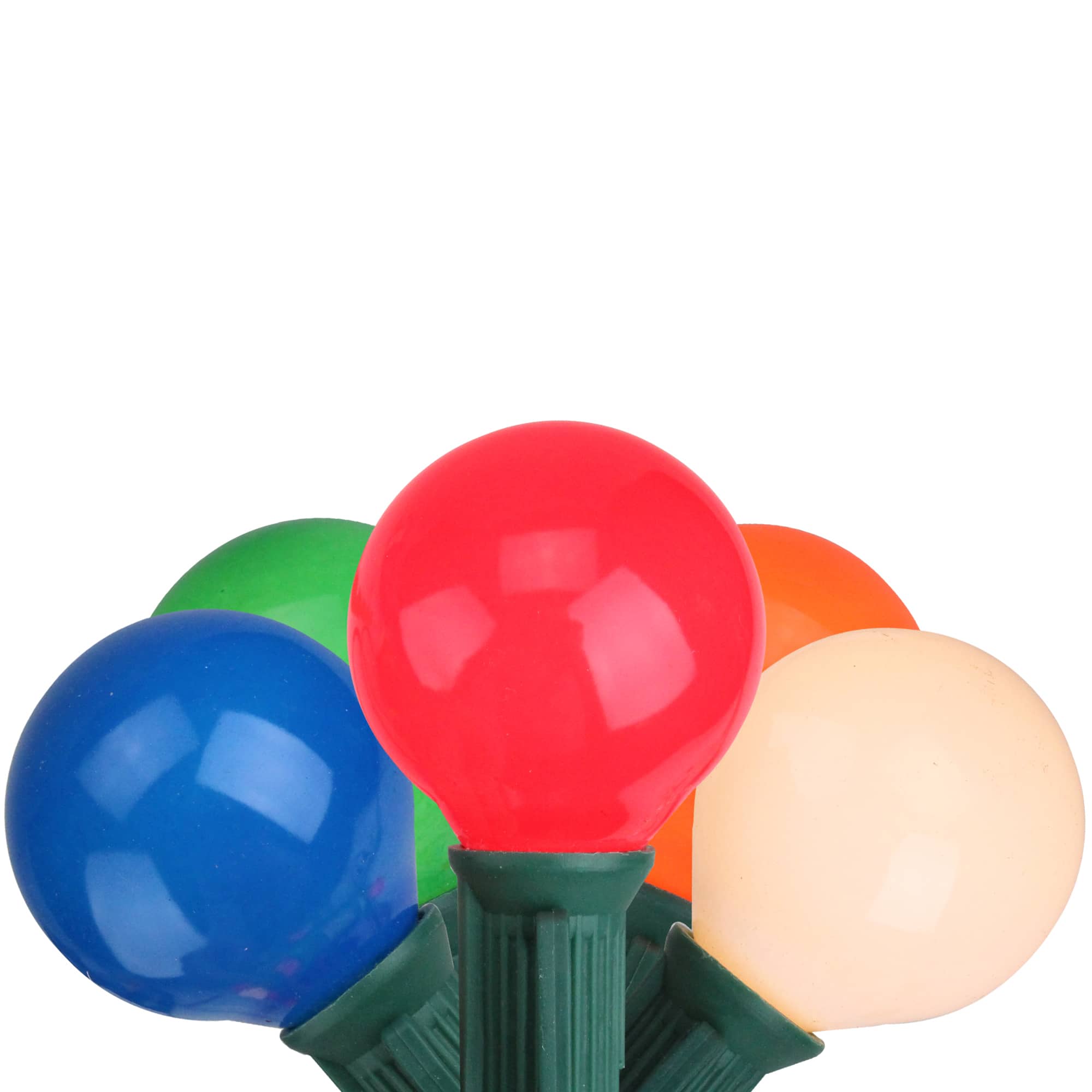 20ct. Multi-Colored Opaque G50 Globe Christmas String Lights Set