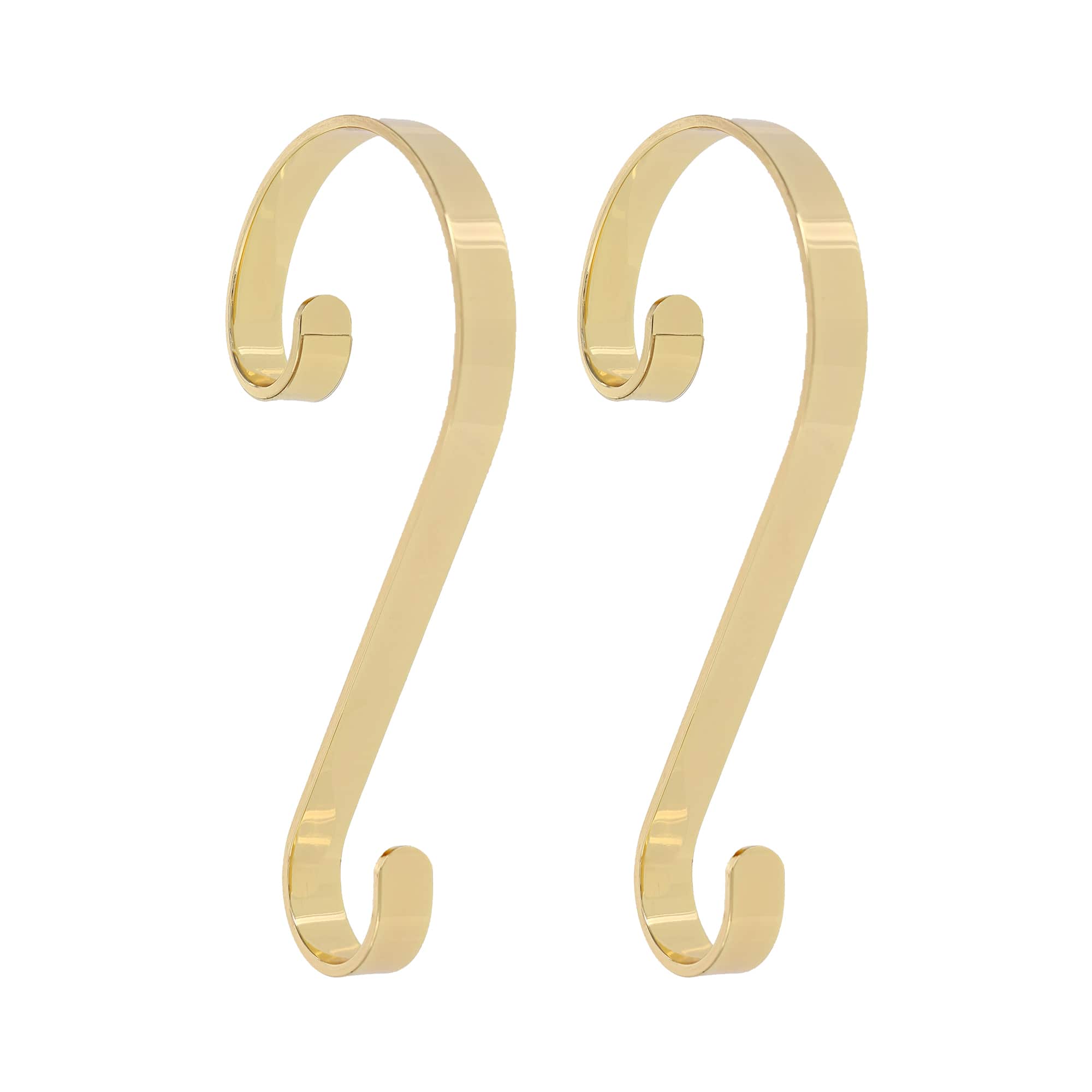 Haute Decor Stocking Scroll® Brass Stocking Holders