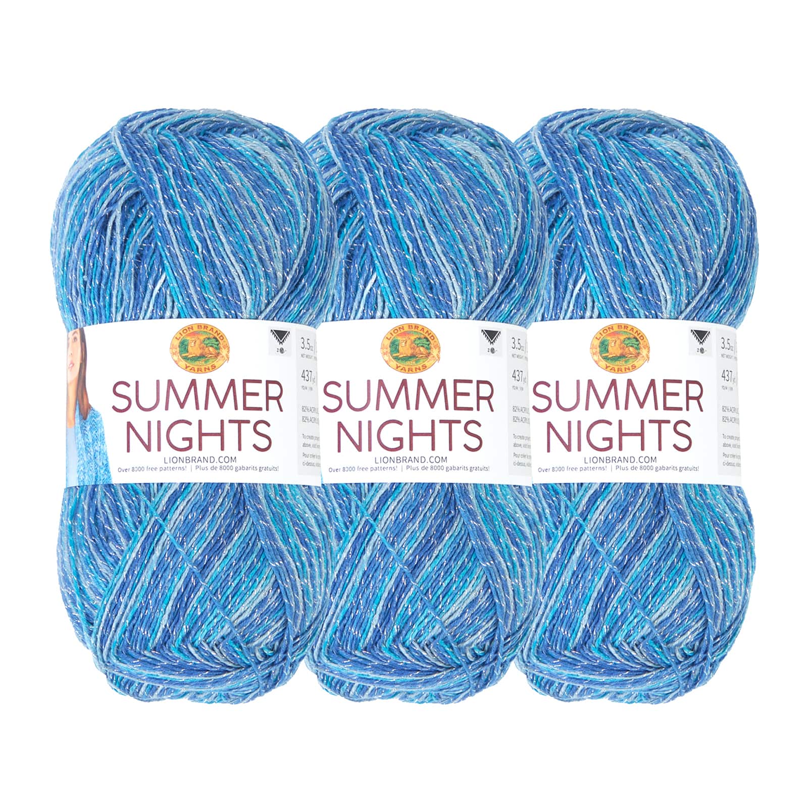 3 Pack Lion Brand® Summer Nights Yarn