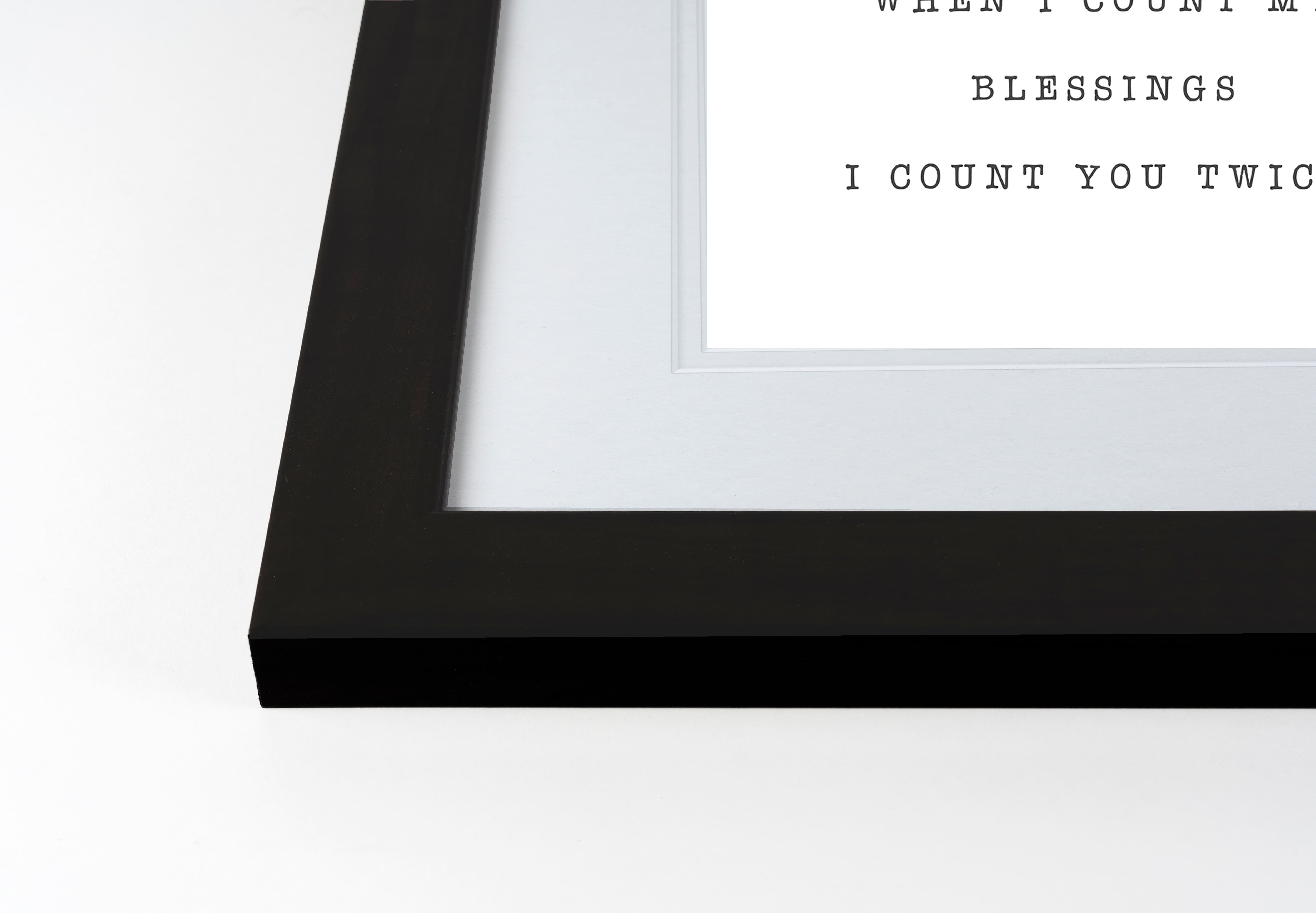 Blessings Fall Print in Black Frame