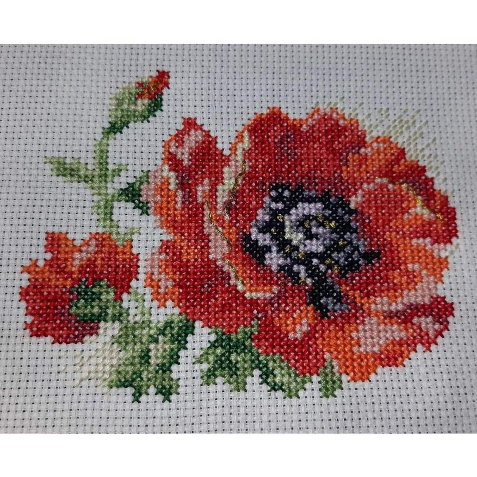 Alisa Poppy Cross Stitch Kit