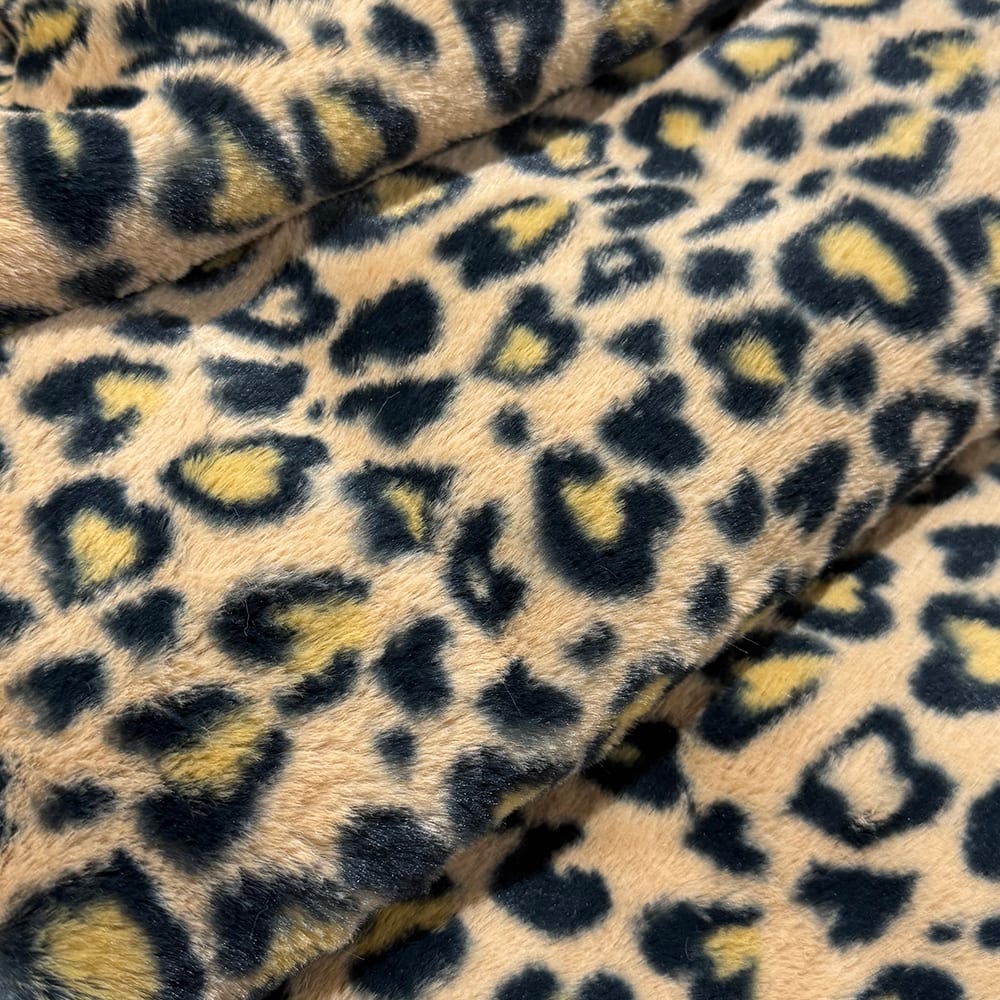 Feldman Black Faux Cheetah Fur