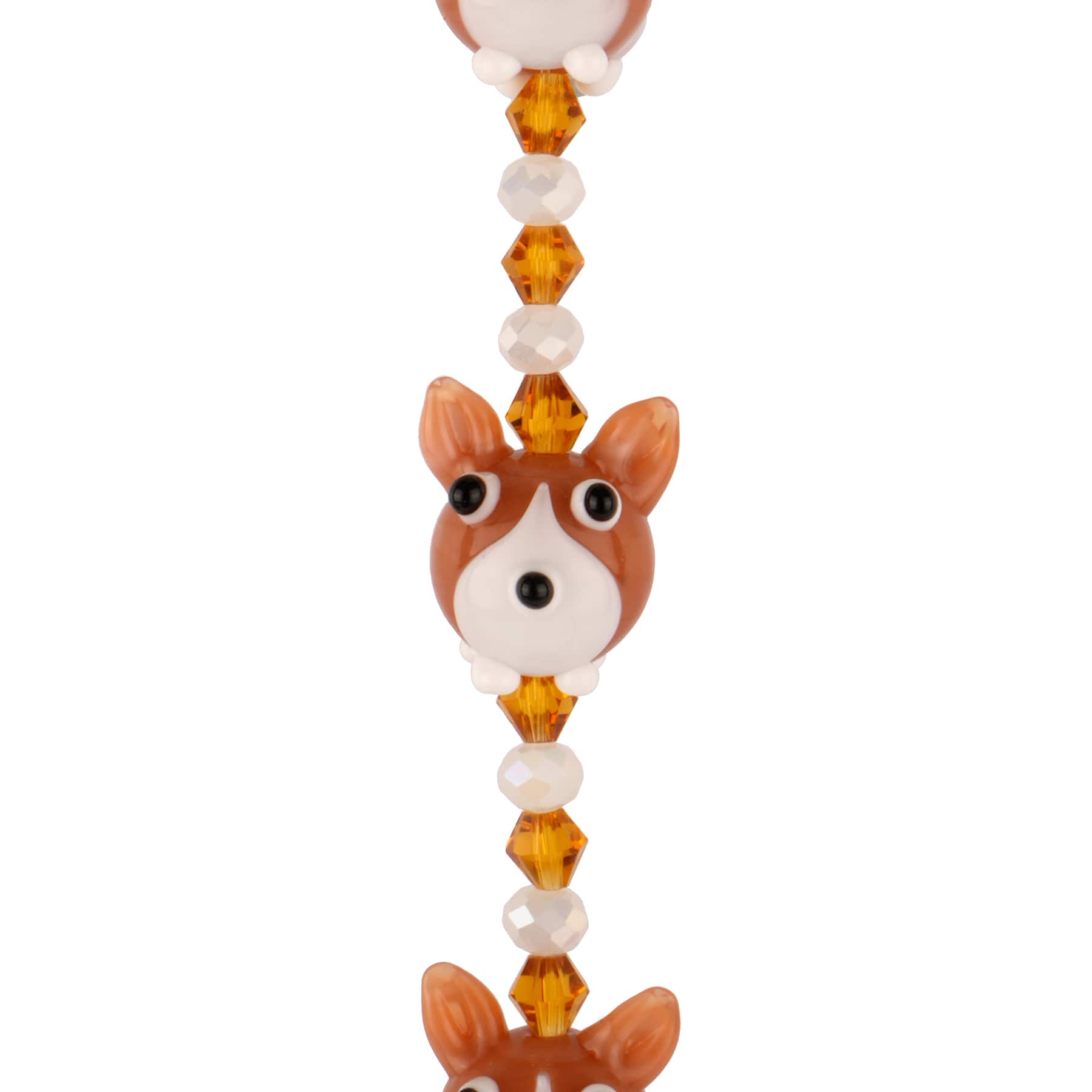Lampwork Glass Corgi Beads by Bead Landing™