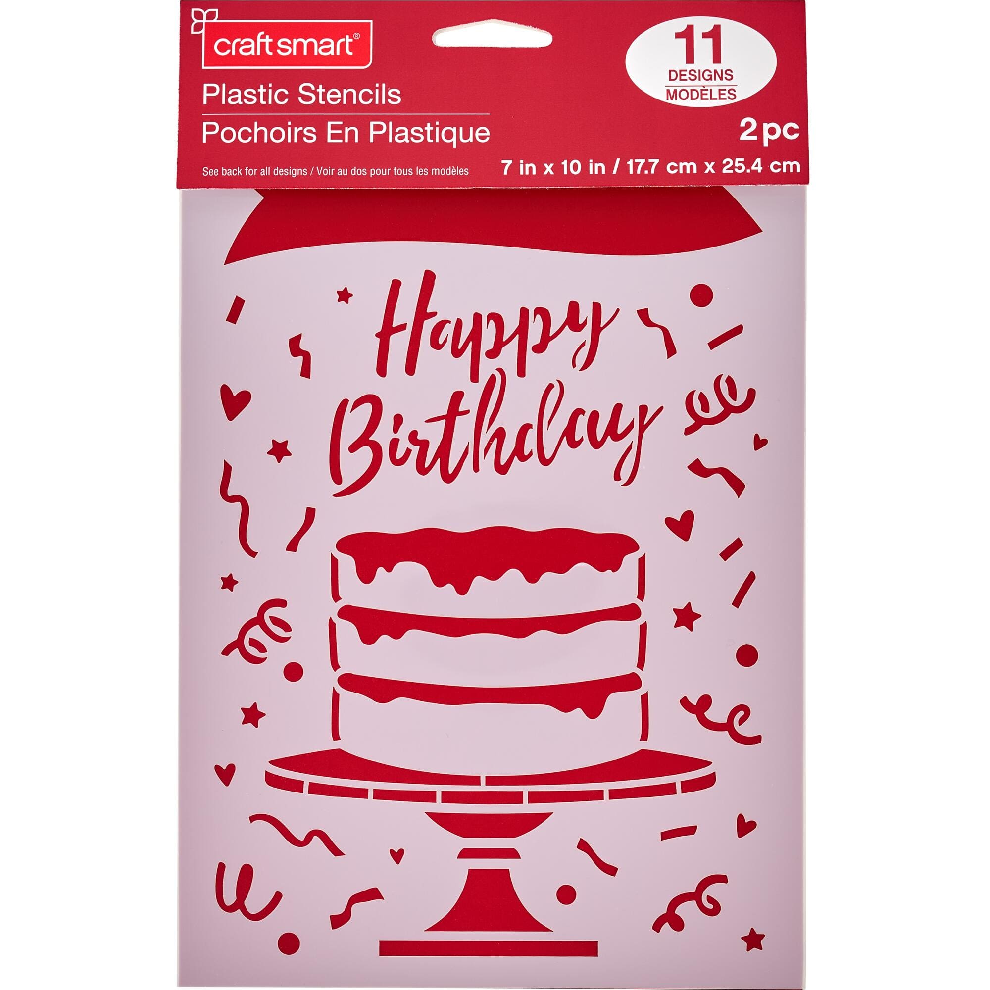 Celebration Stencils, 7" x 10" by Craft Smart®