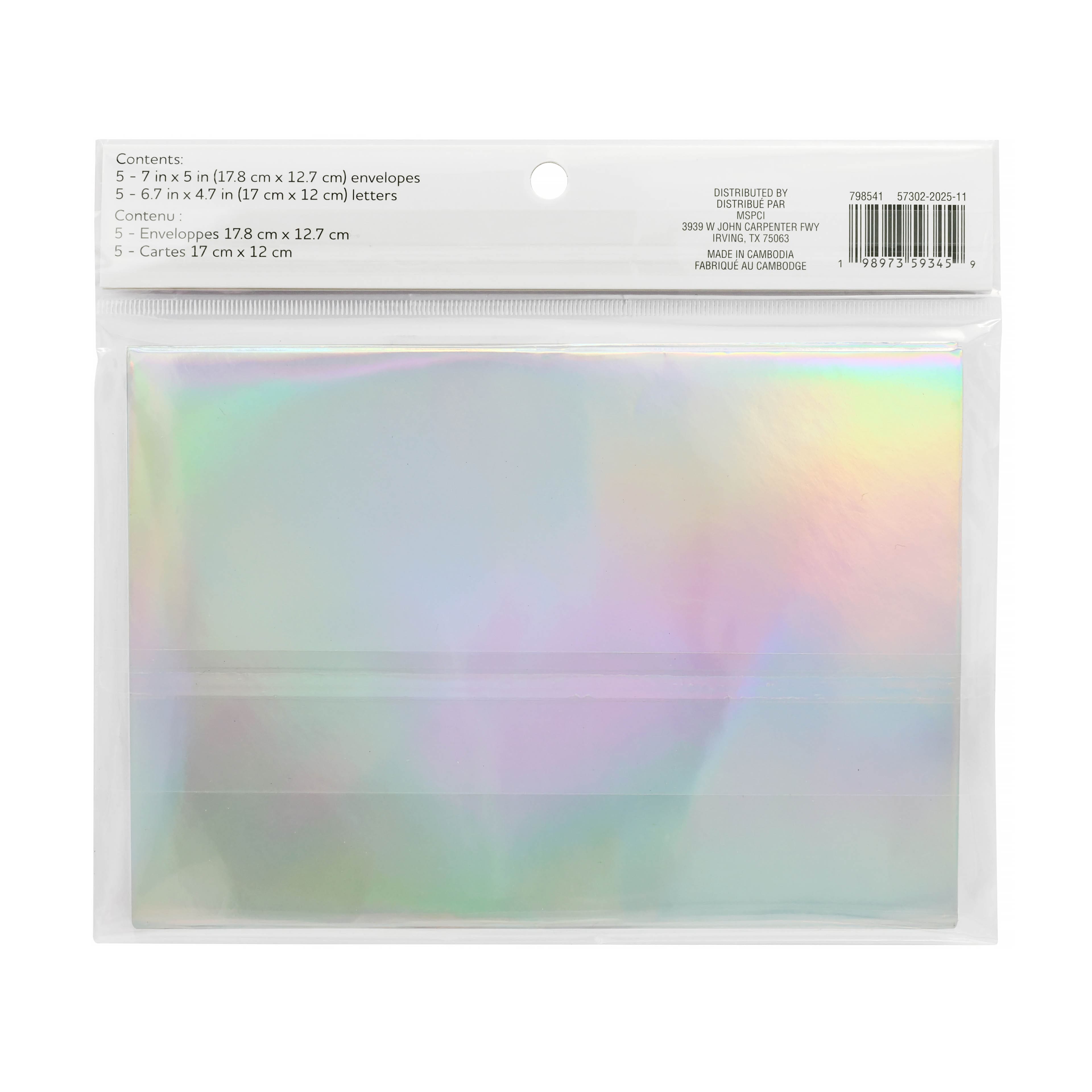 6.75" x 4.75" Dreamy Cards & Envelopes, 5ct. by Fab Finds