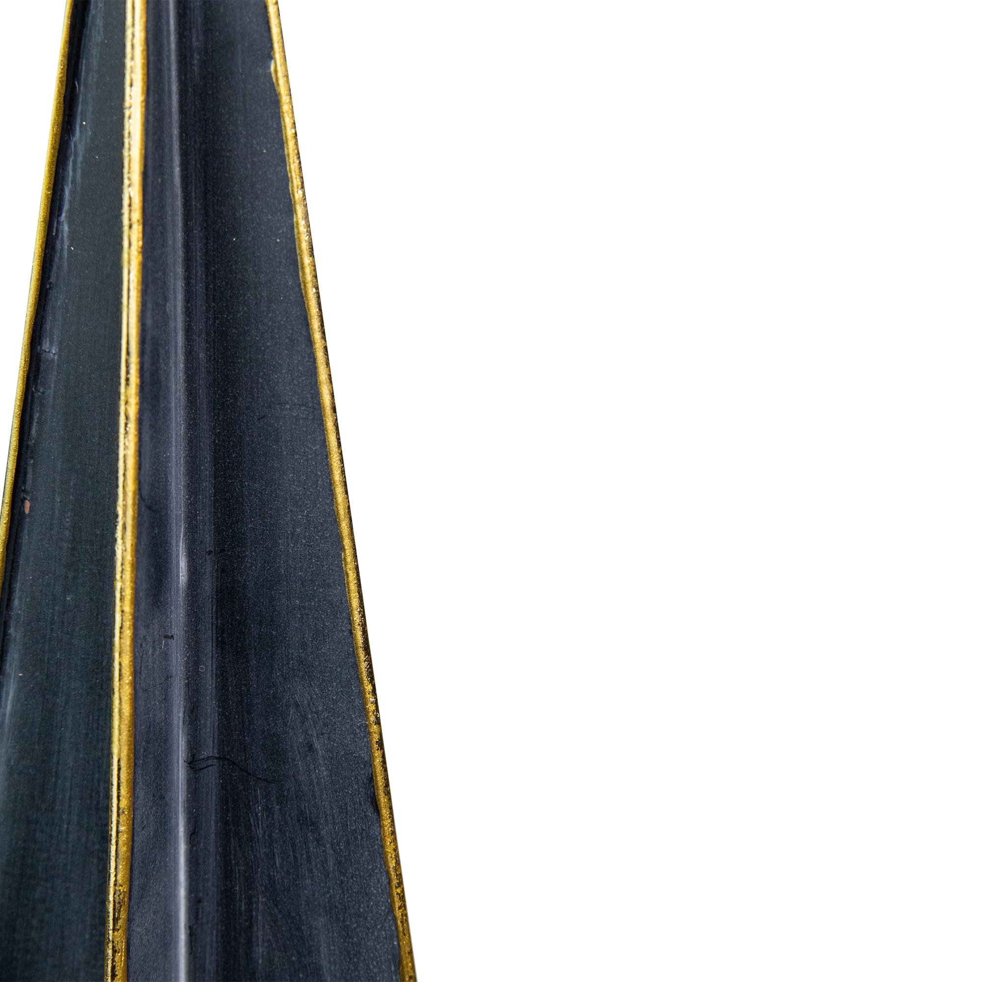 15" Blue & Gold Triangular Christmas Tree Tabletop Décor