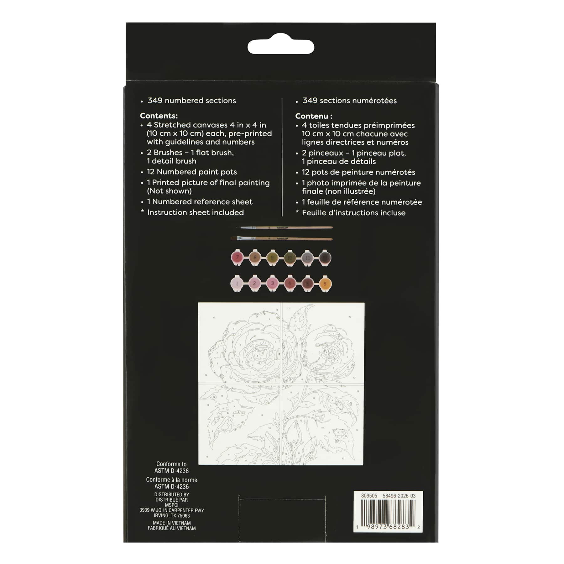 Flower Eyes Paint-by-Number Gallery Mini Kit by Artist's Loft®
