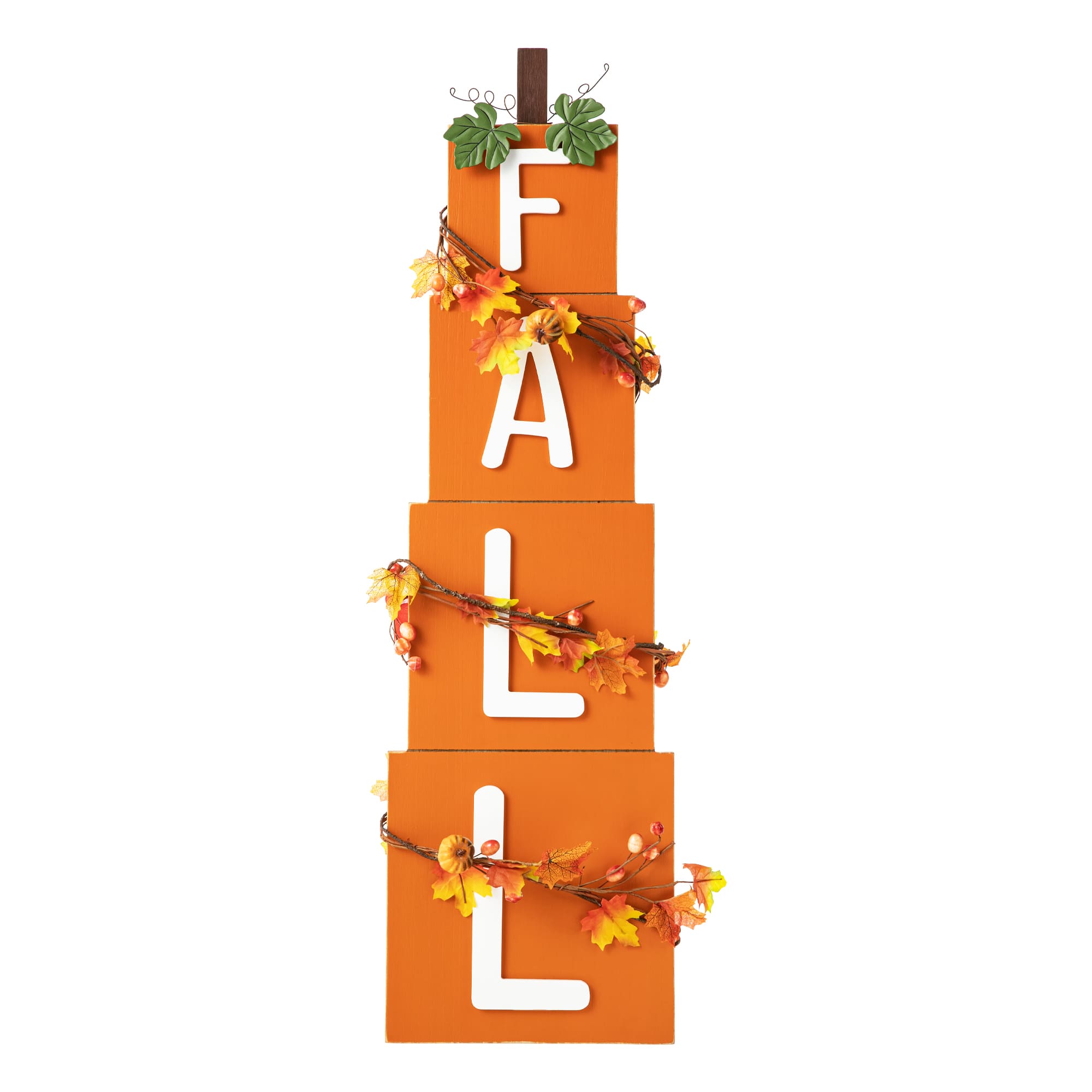 Glitzhome® 3ft. Wood Fall Porch Décor