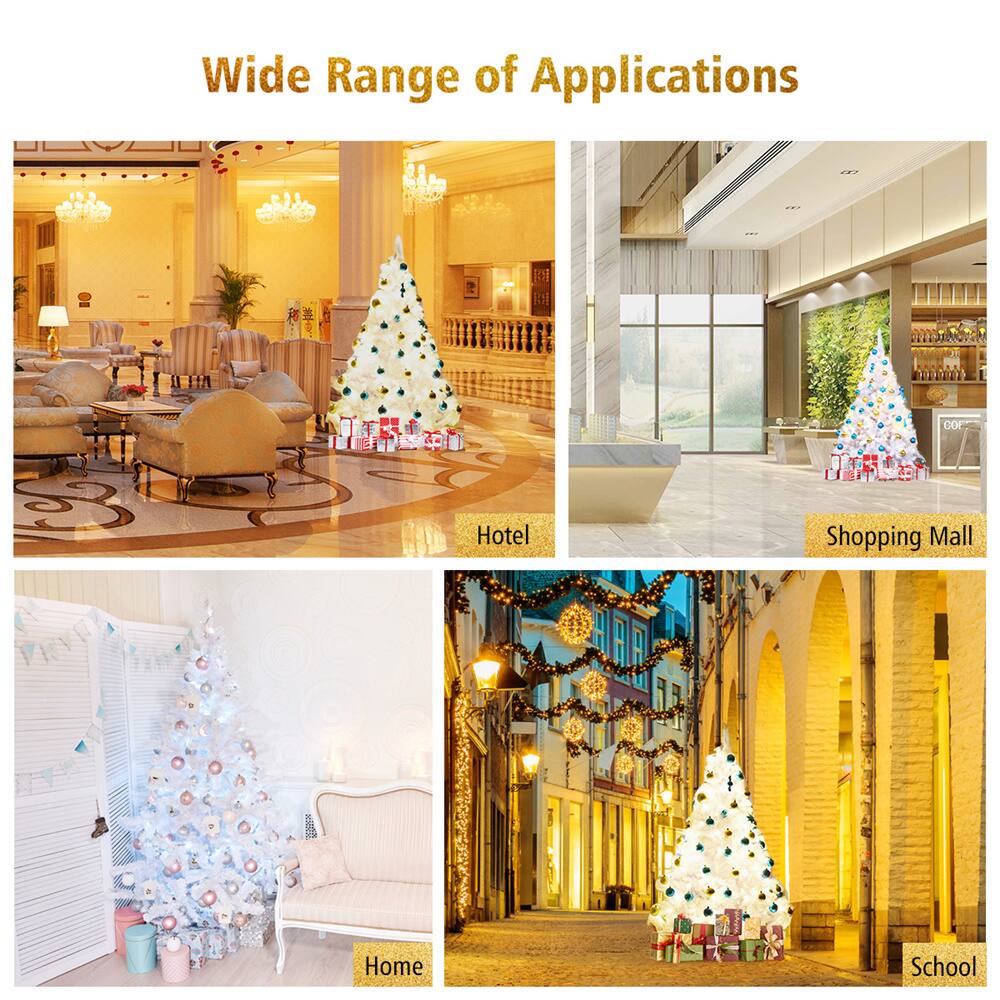 Costway 6ft. Unlit Hinged Pine Artificial Christmas Tree
