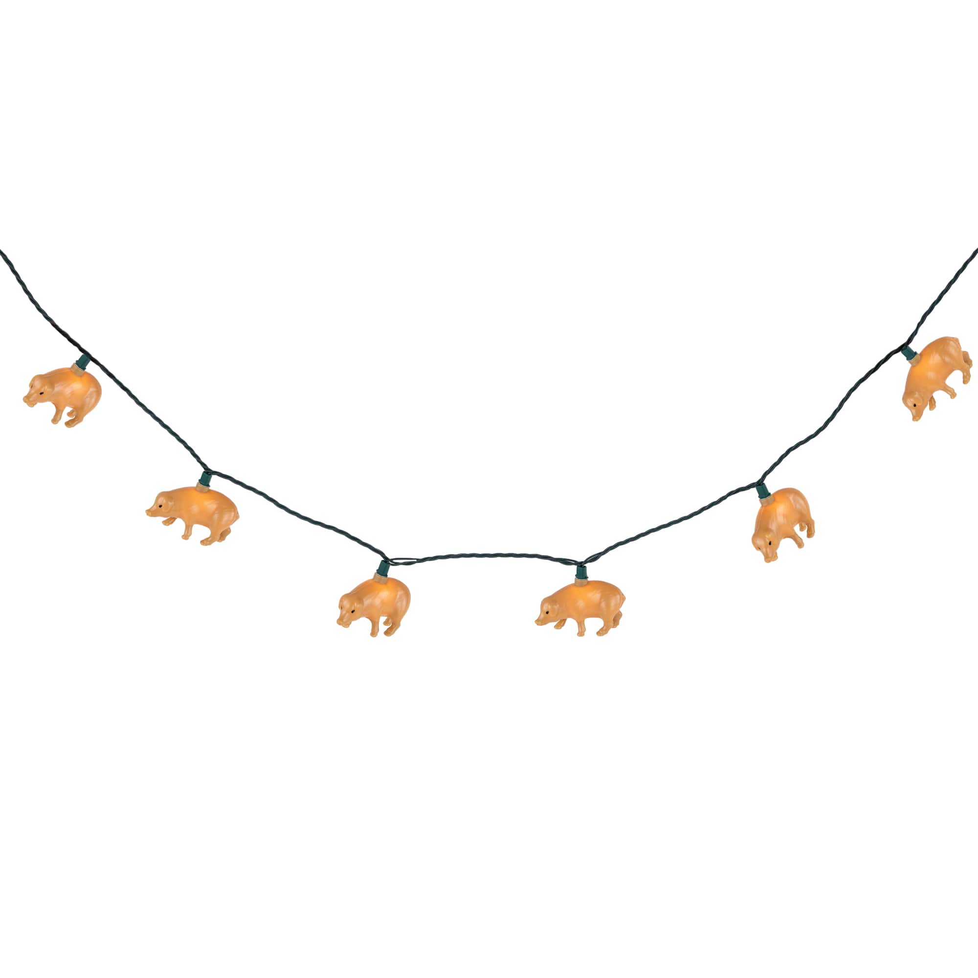 10ct. Pig Patio String Lights