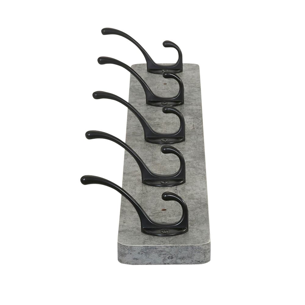 Household Essentials Wall Mounted Coat Rack with 5 Hooks