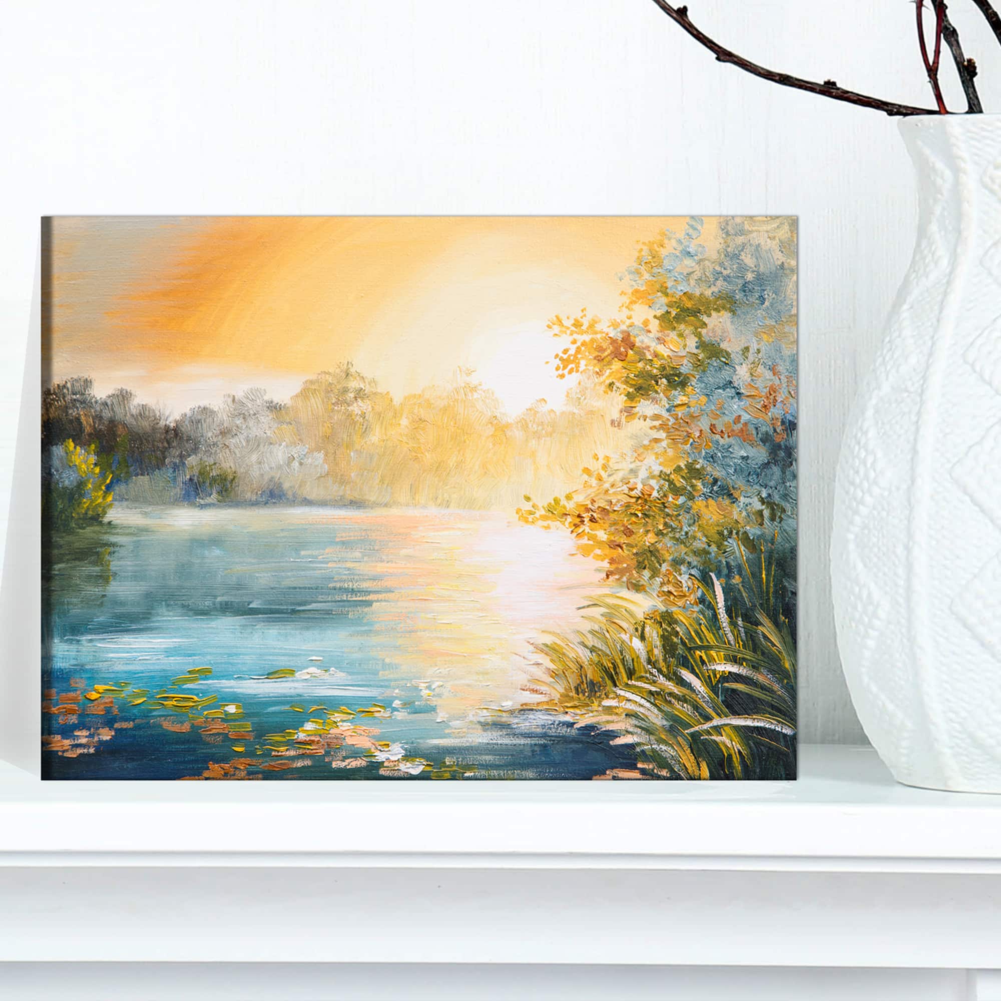 Designart - Sunset on the Lake