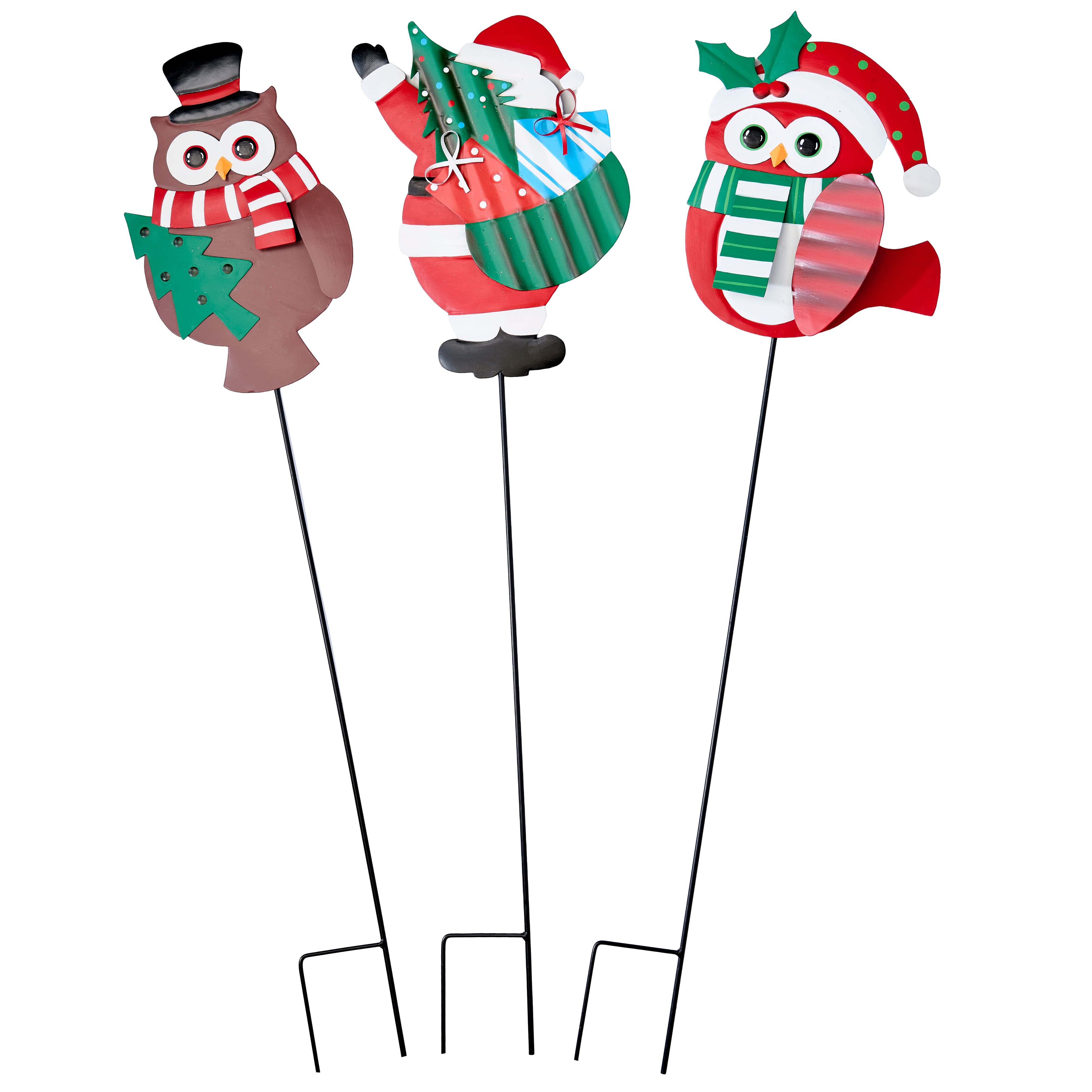 Worth Imports 36" Christmas Metal Stake Set