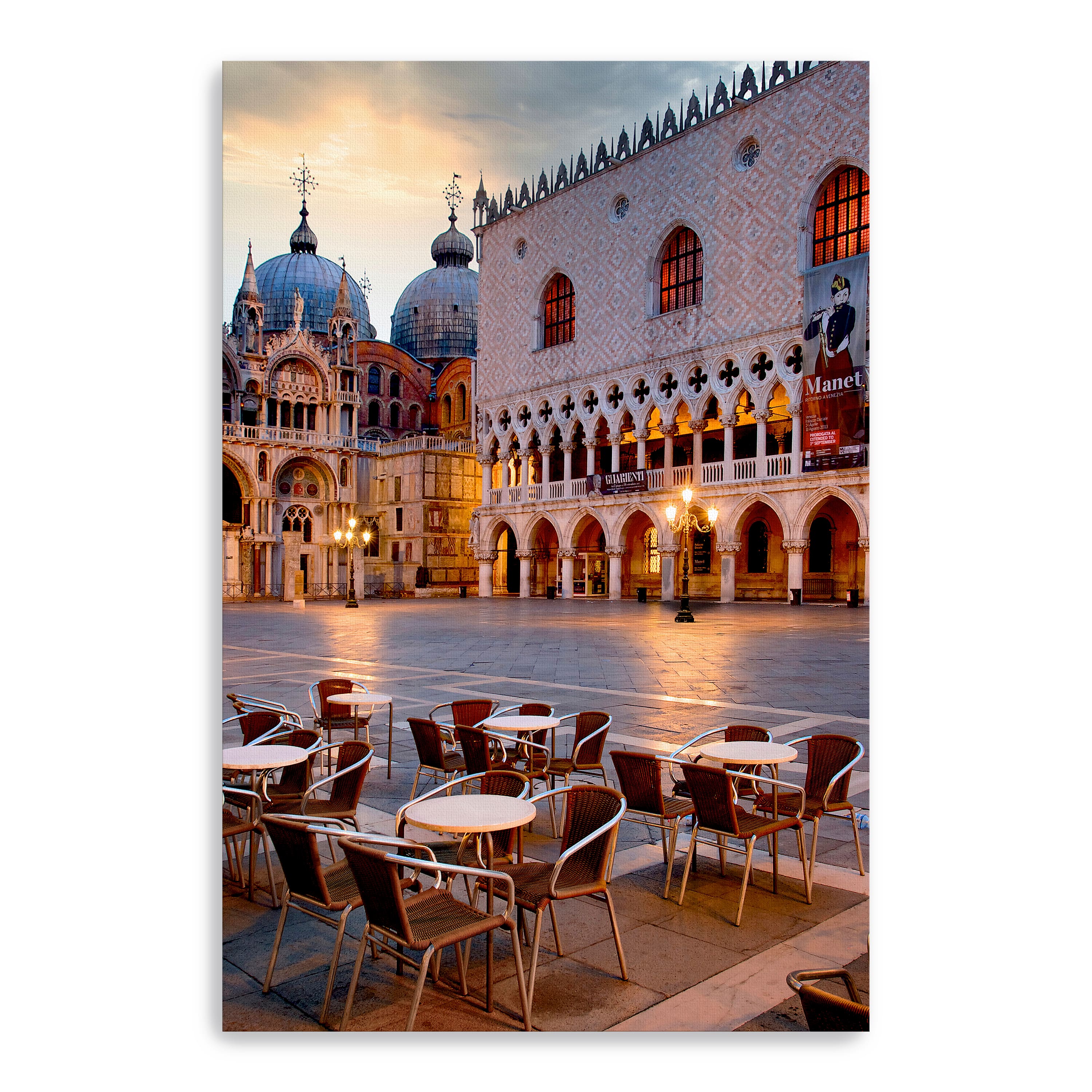Lumaprints Piazza San Marco at Sunrise #2 Canvas Giclée Wall Art