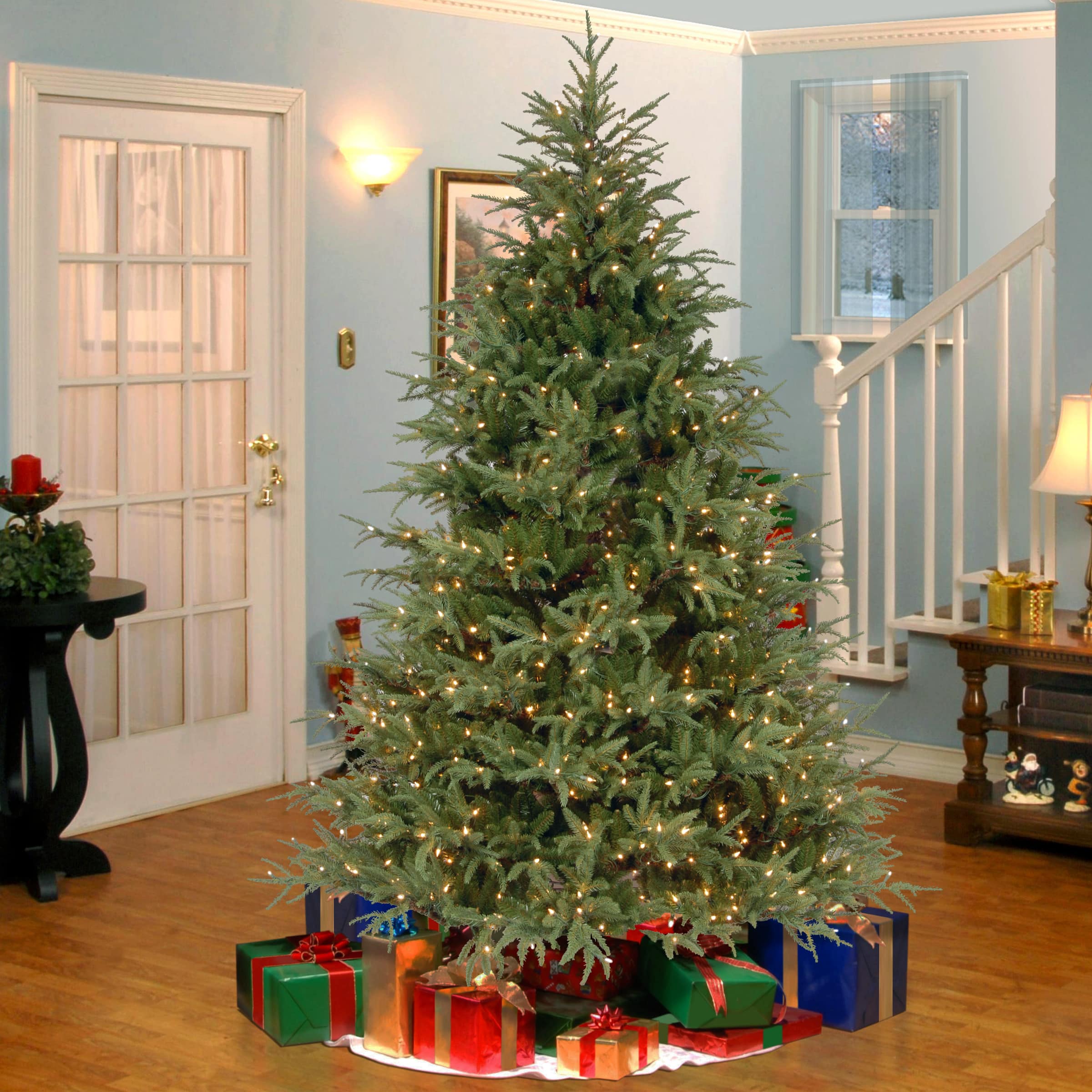 6.5 ft. Pre-Lit Frasier Grande Full Artificial Christmas Tree, Clear Lights