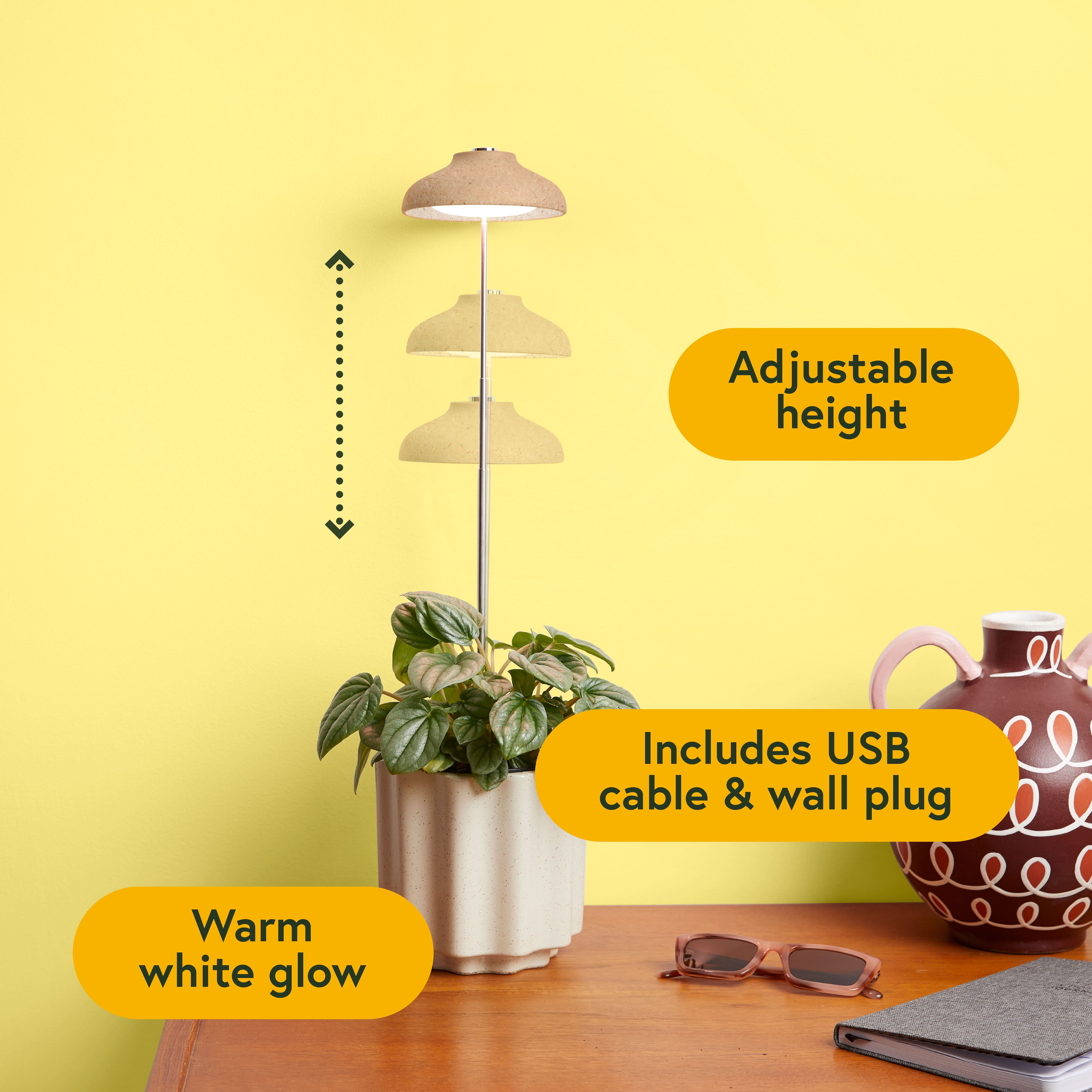 We The Wild™ Instant Sun Full Spectrum LED Grow Lamp for Houseplants