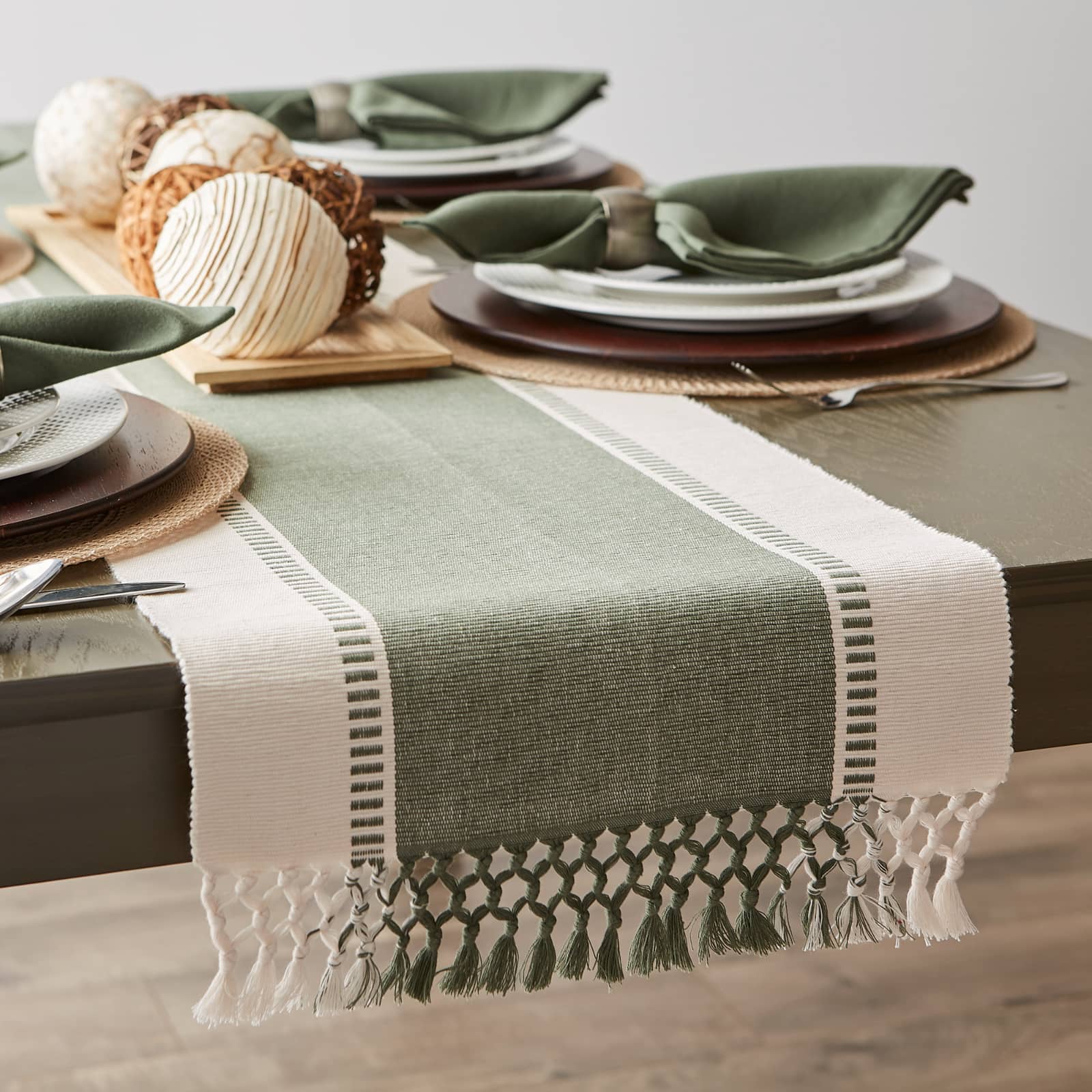 DII® 108" Dobby Stripe Table Runner