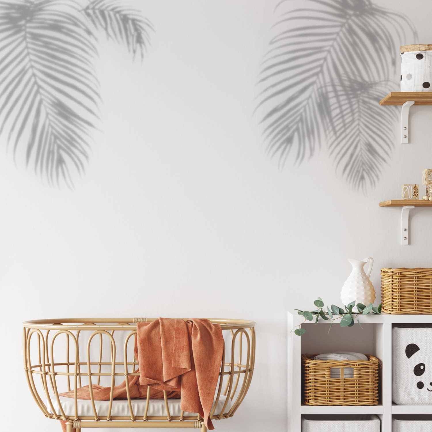 RoomMates Mr. Kate Tropical Shadow Palm Frond Peel & Stick Wall Decals