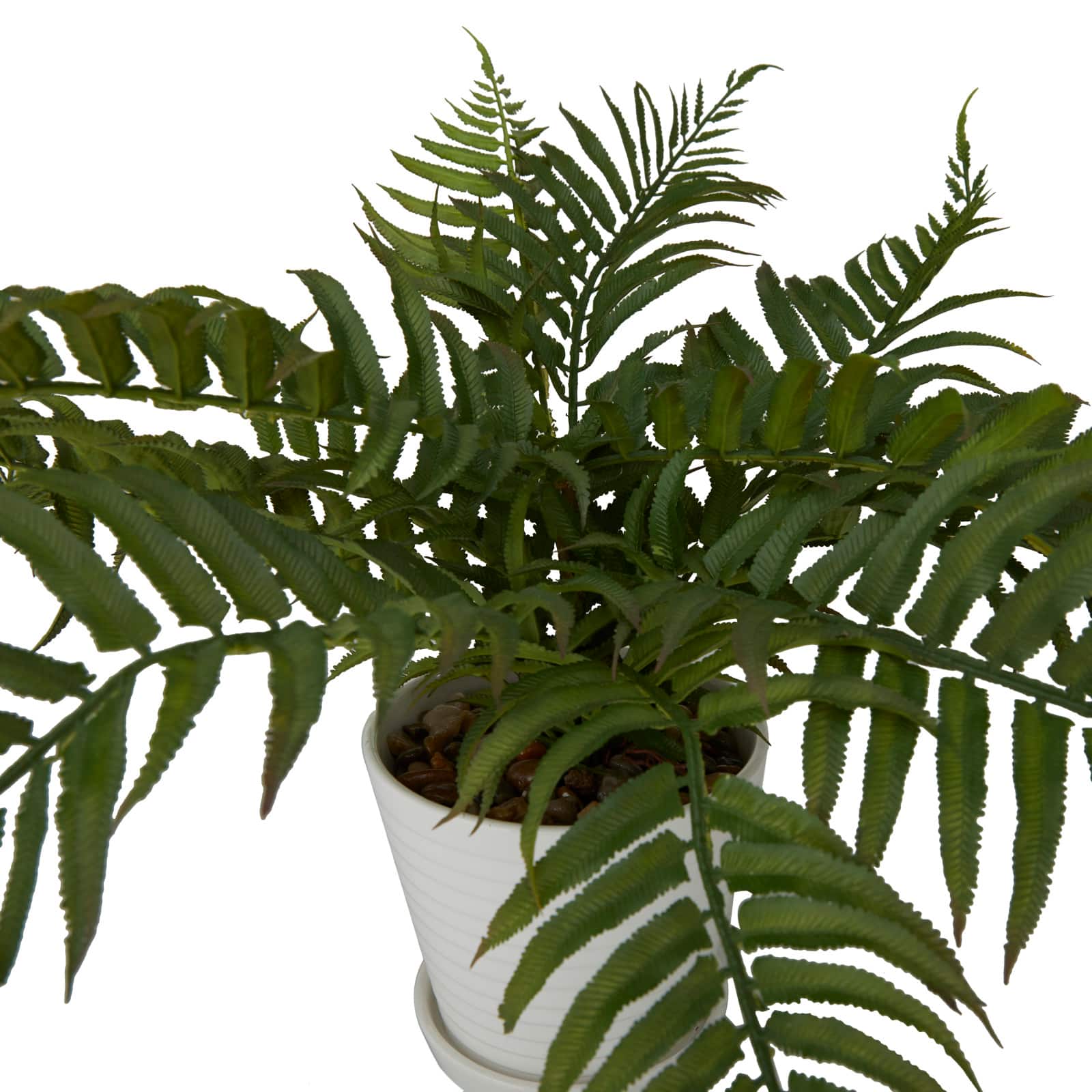 White Traditional Floral and botanical Artificial Foliage, 19" x 23" x 14"