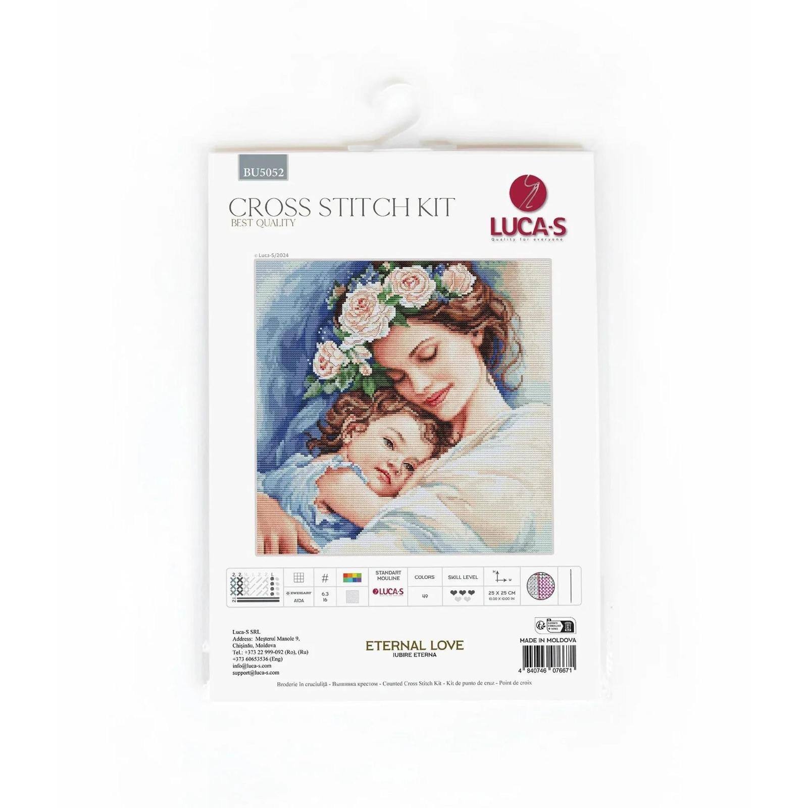 Luca-S Eternal Love Counted Cross Stitch Kit