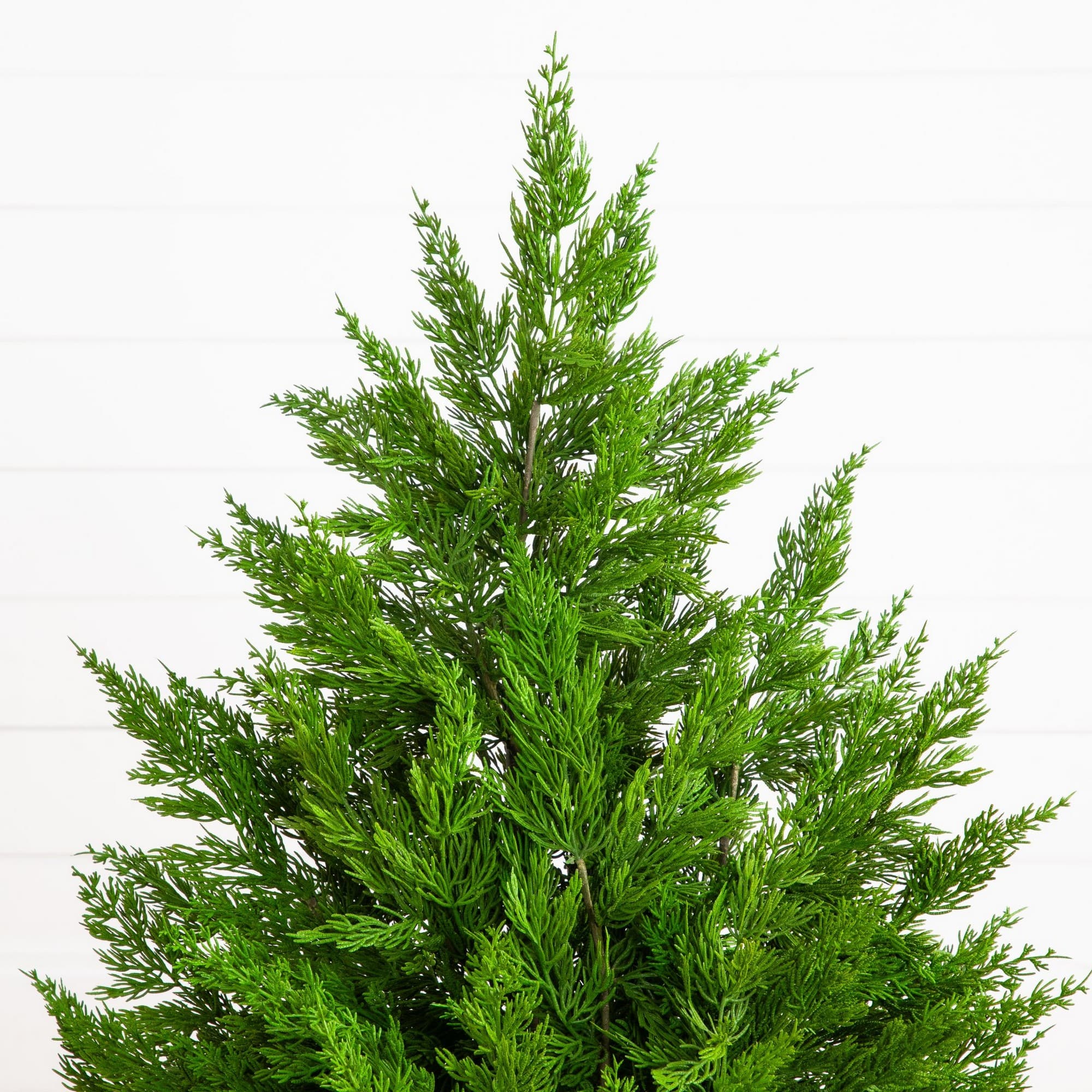 Nearly Natural 3ft. Unlit Real Touch Winter Cypress Artificial Potted Christmas Tree