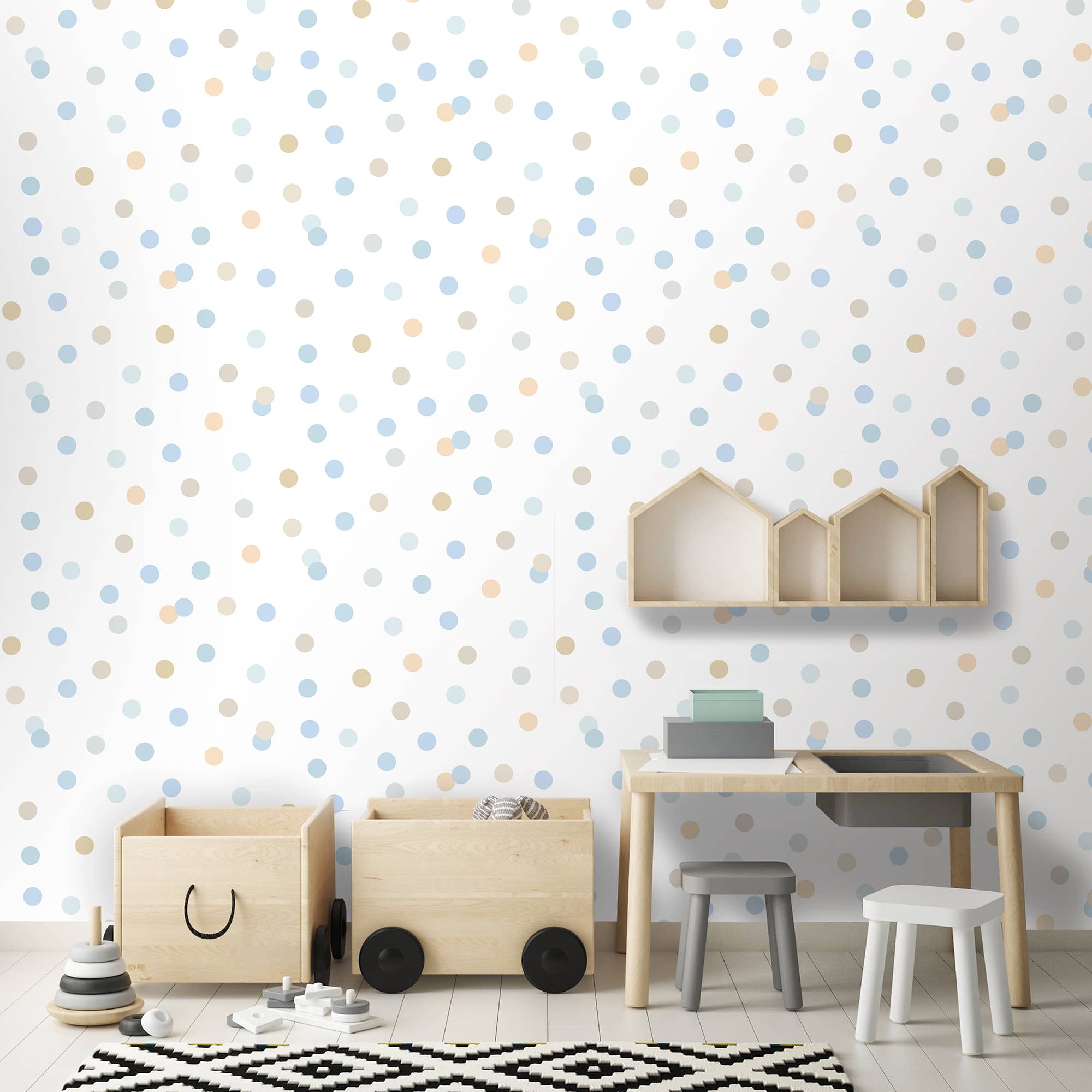 Designs Direct Polka Dot Party Wallpaper