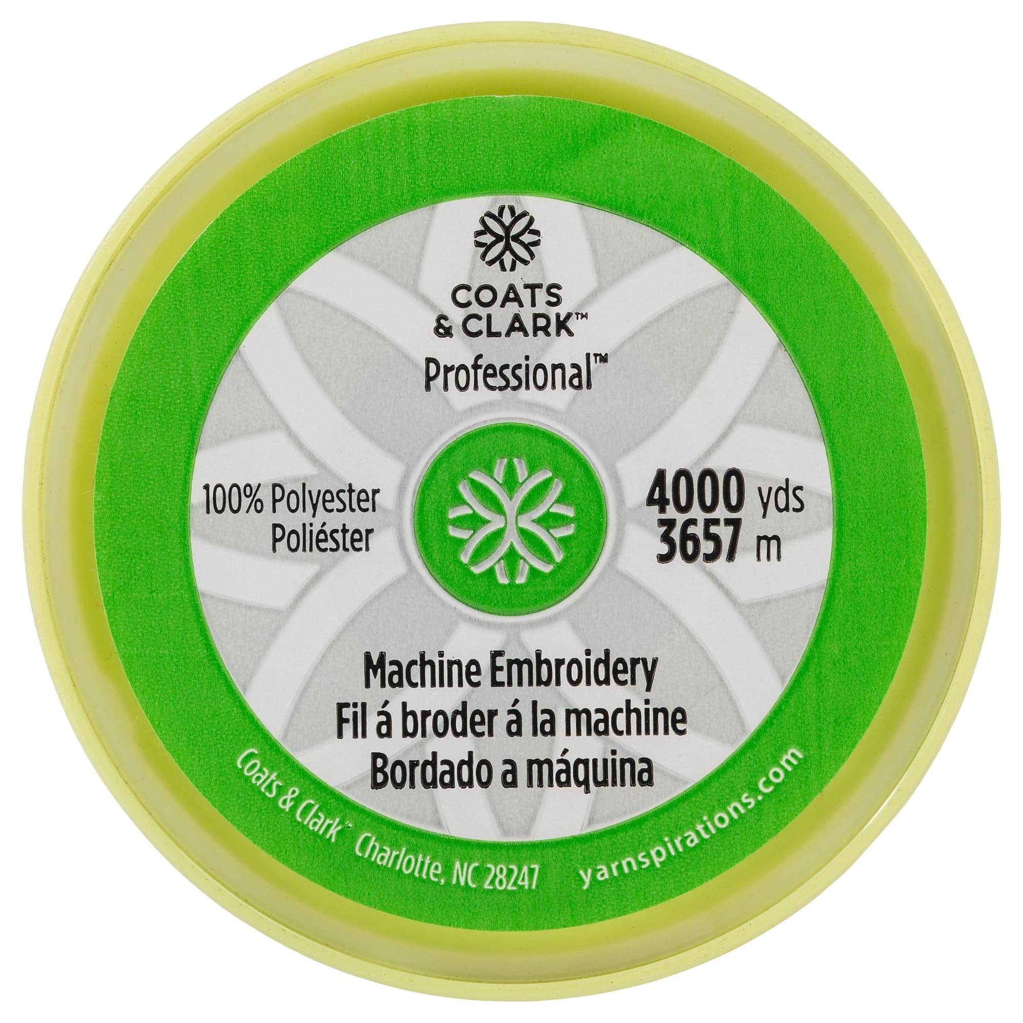 Coats & Clark Professional Machine Embroidery Thread, 4,000yd.
