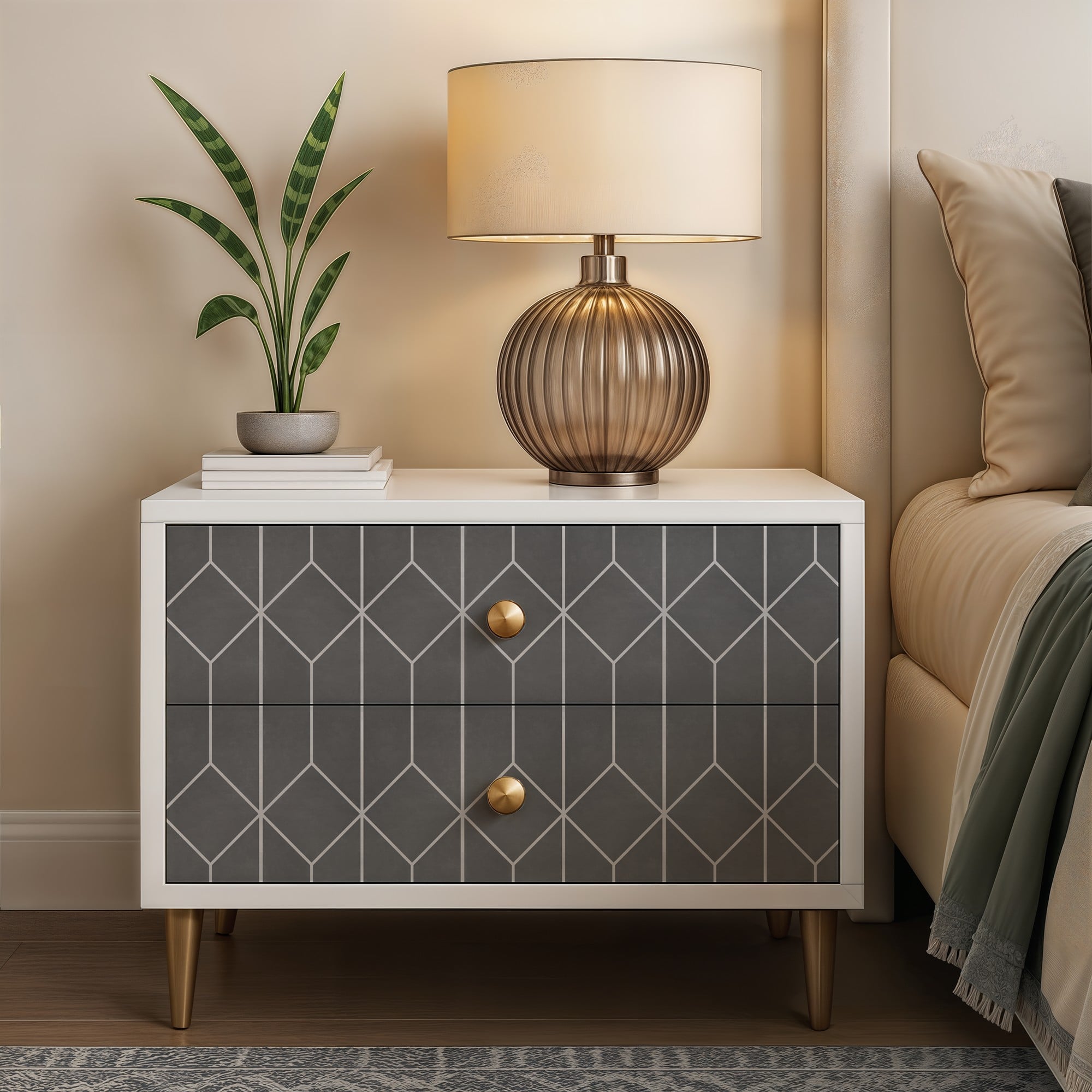 Designs Direct Diamond Trellis Peel & Stick Wallpaper