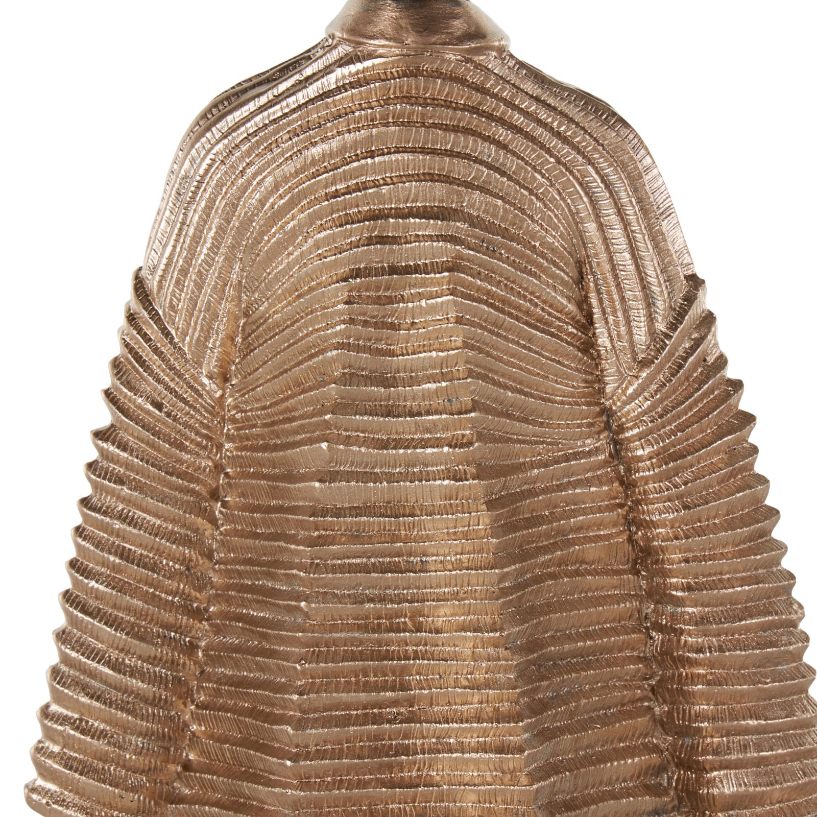 17.5" Black Decorative Sculpture with Ivory Attire