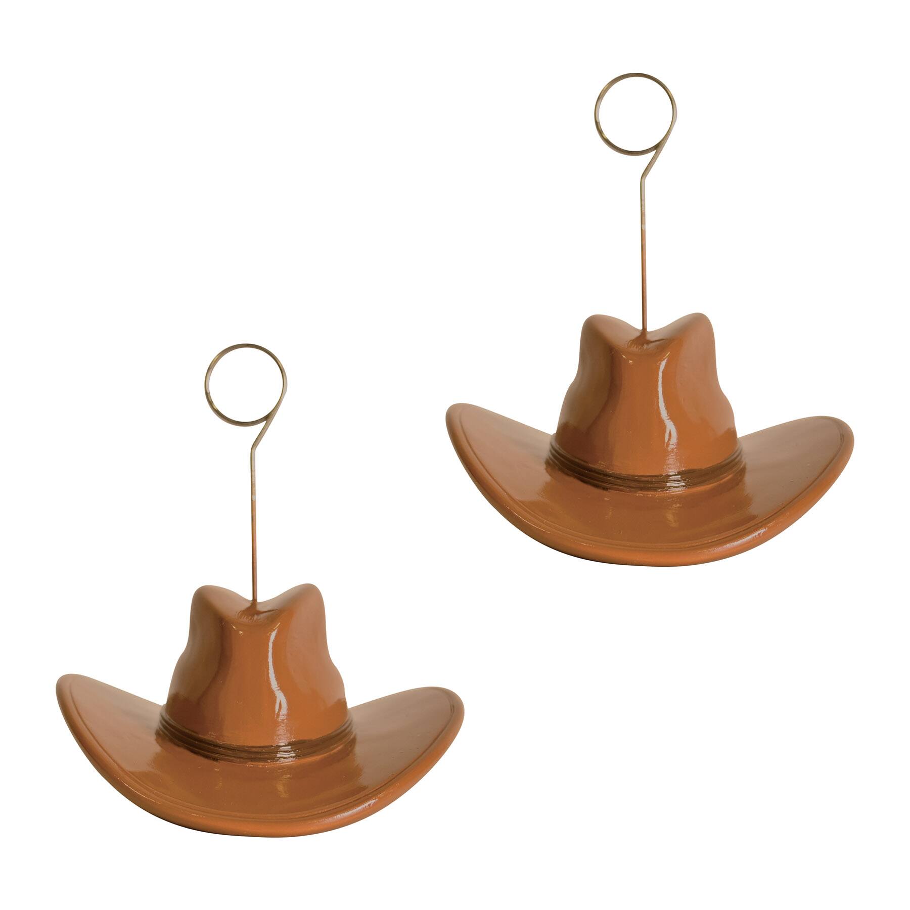 Beistle 6oz. Cowboy Hat Photo & Balloon Holder, 2ct.