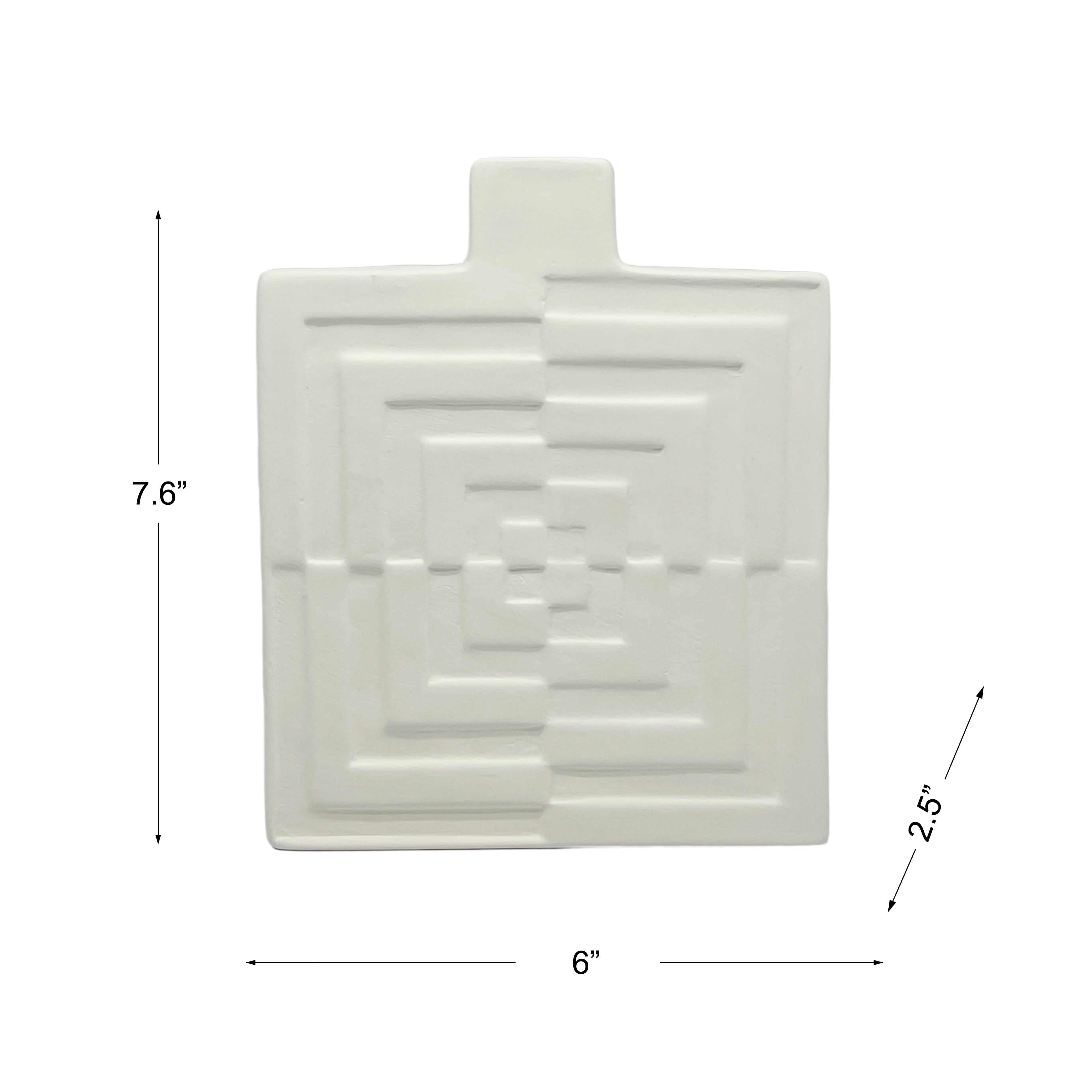 Jonathan Adler x Michaels 7.5" Geometric DIY Square Ceramic Vase