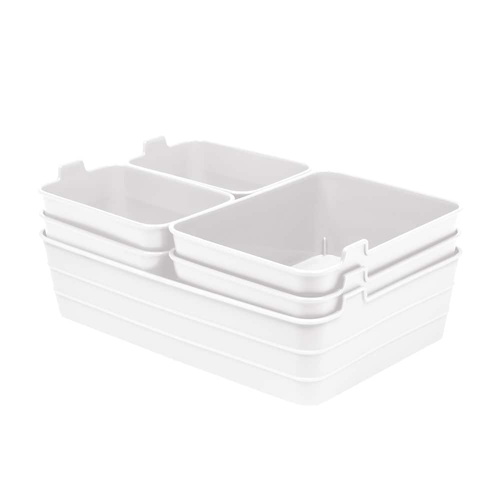 White 7-Piece Drawer Organizer Set by Simply Tidy®